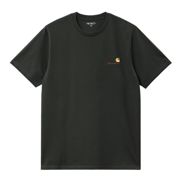S/S American Script T-Shirt Raven