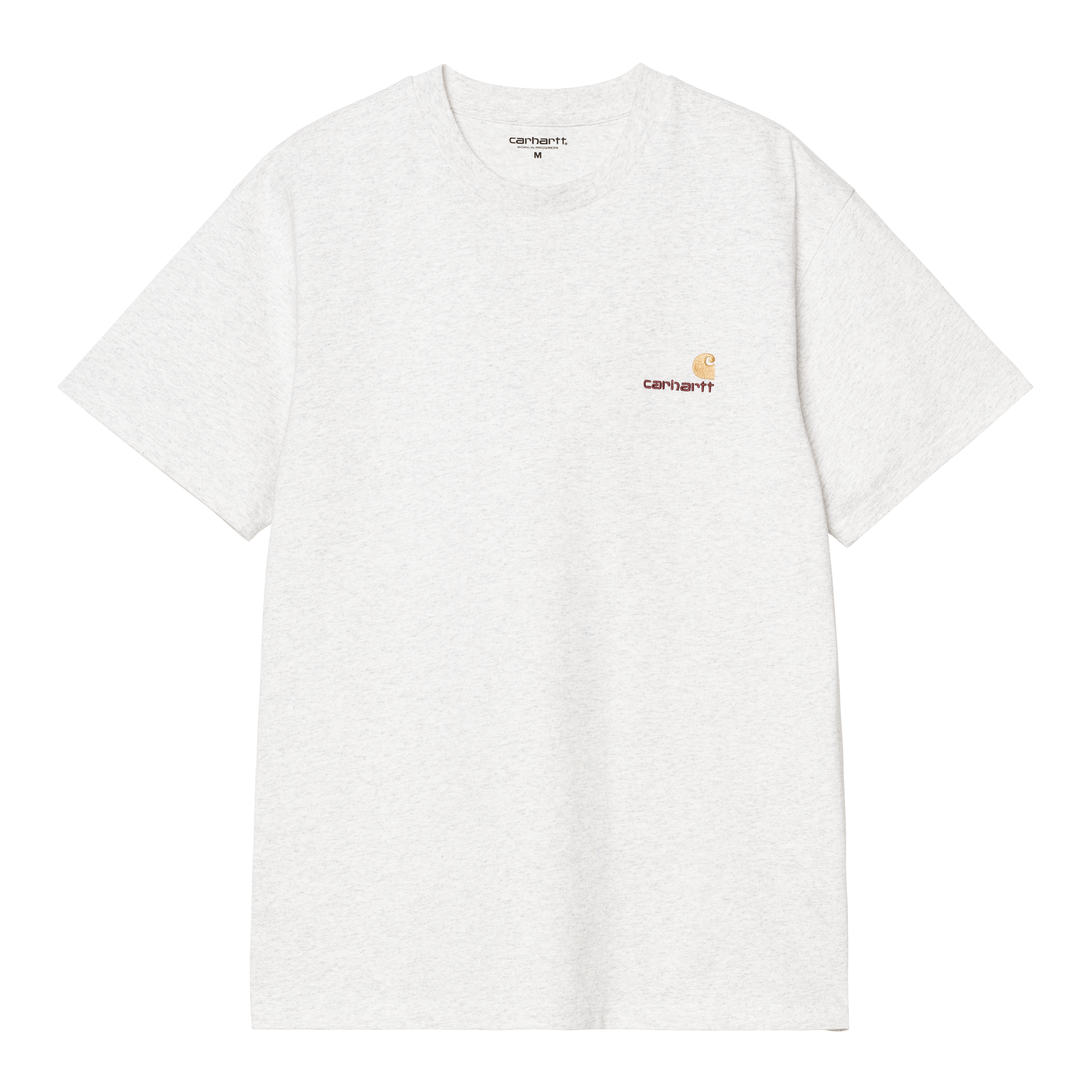 Carhartt WIP Short Sleeve American Script T-Shirt in Grigio