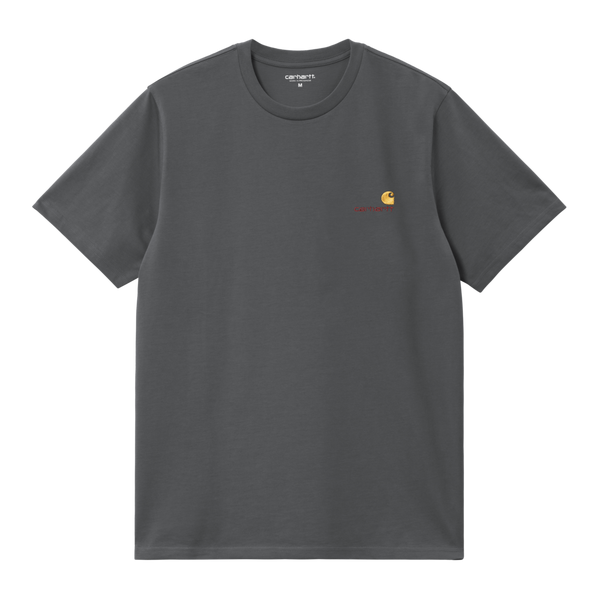 S/S American Script T-Shirt Graphite