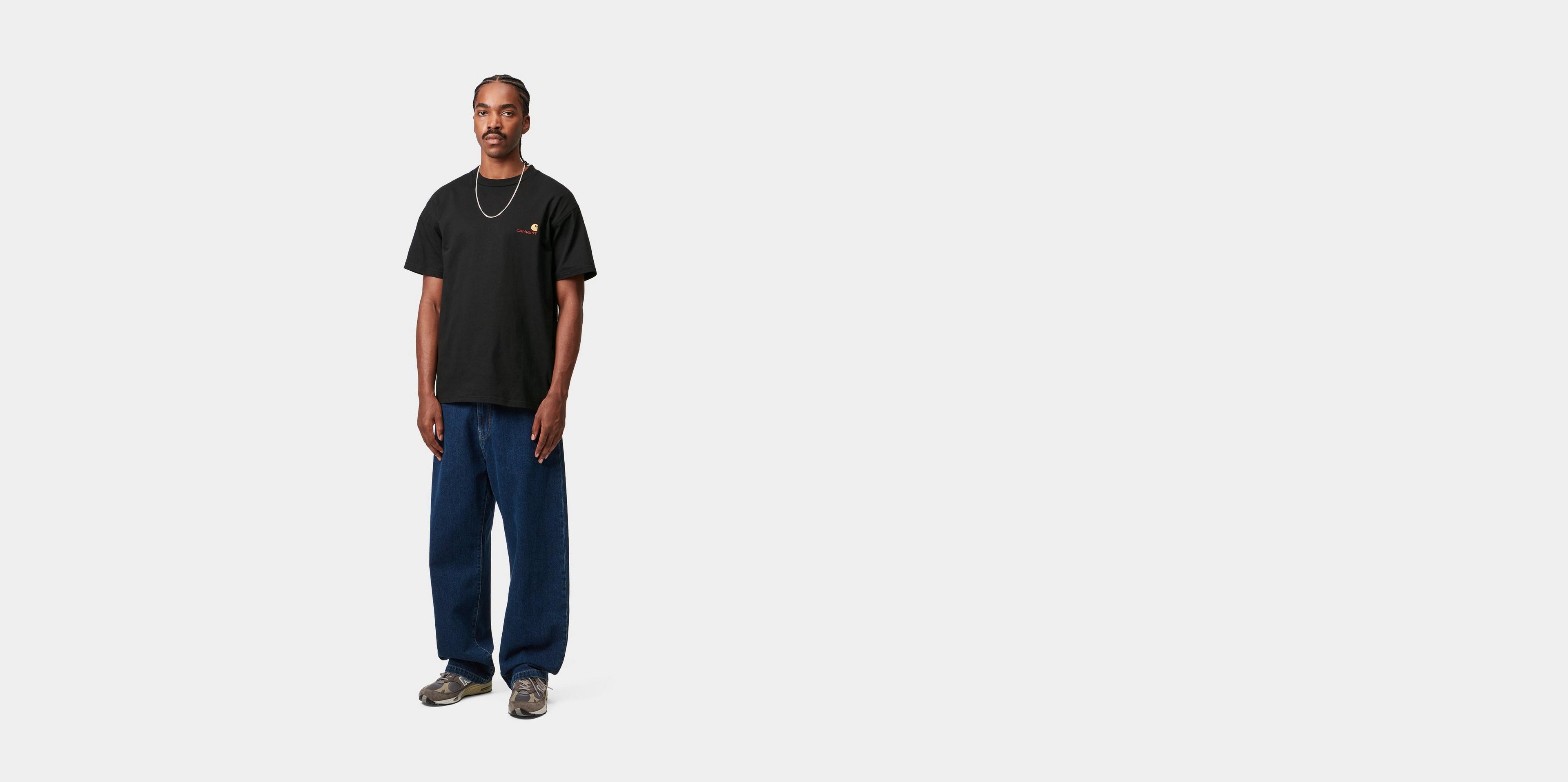【Carhartt】'American Script' T-shirt ブラック Carhartt WIP S/S American Script T-Shirt, Rondo | Official