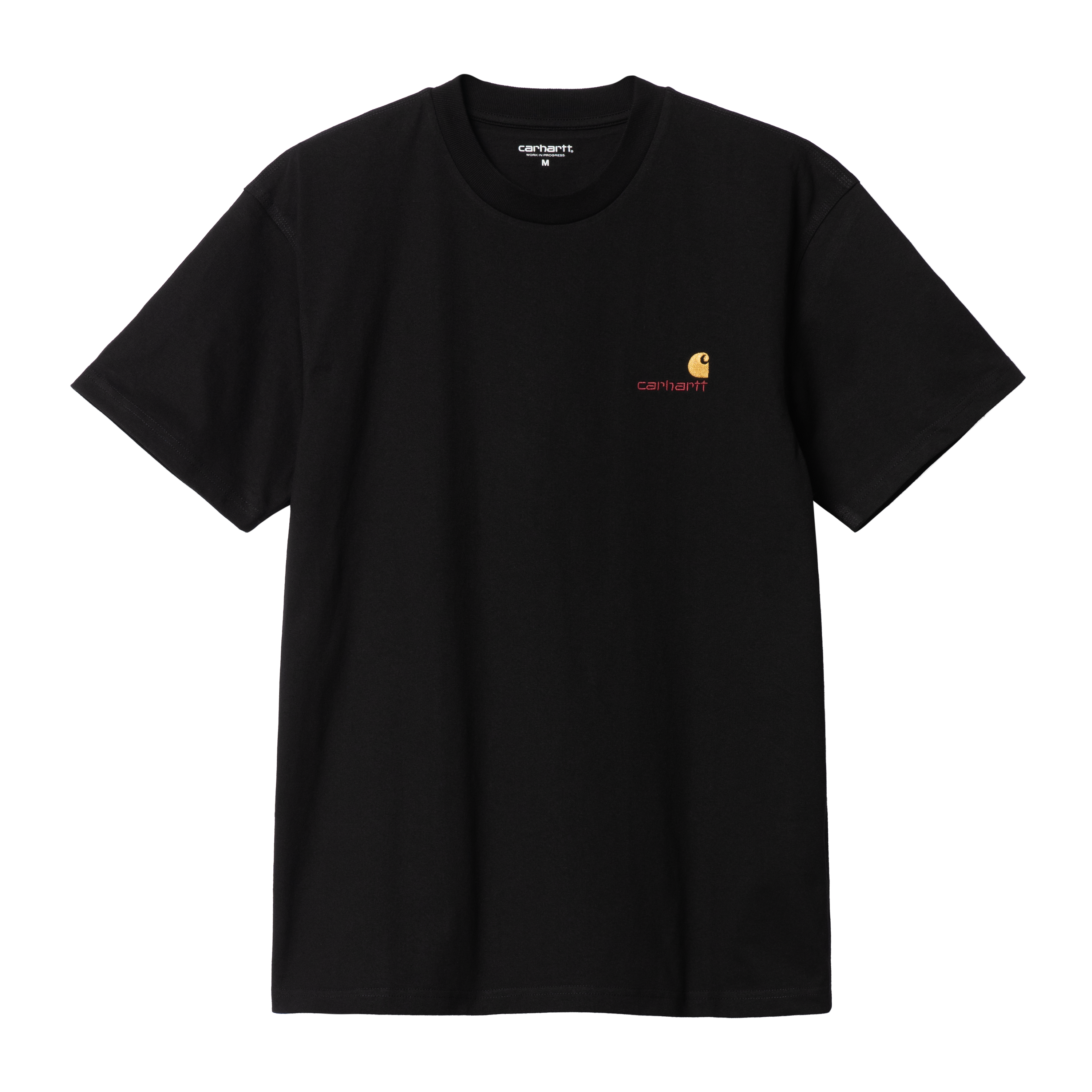 Carhartt WIP Short Sleeve American Script T-Shirt in Black