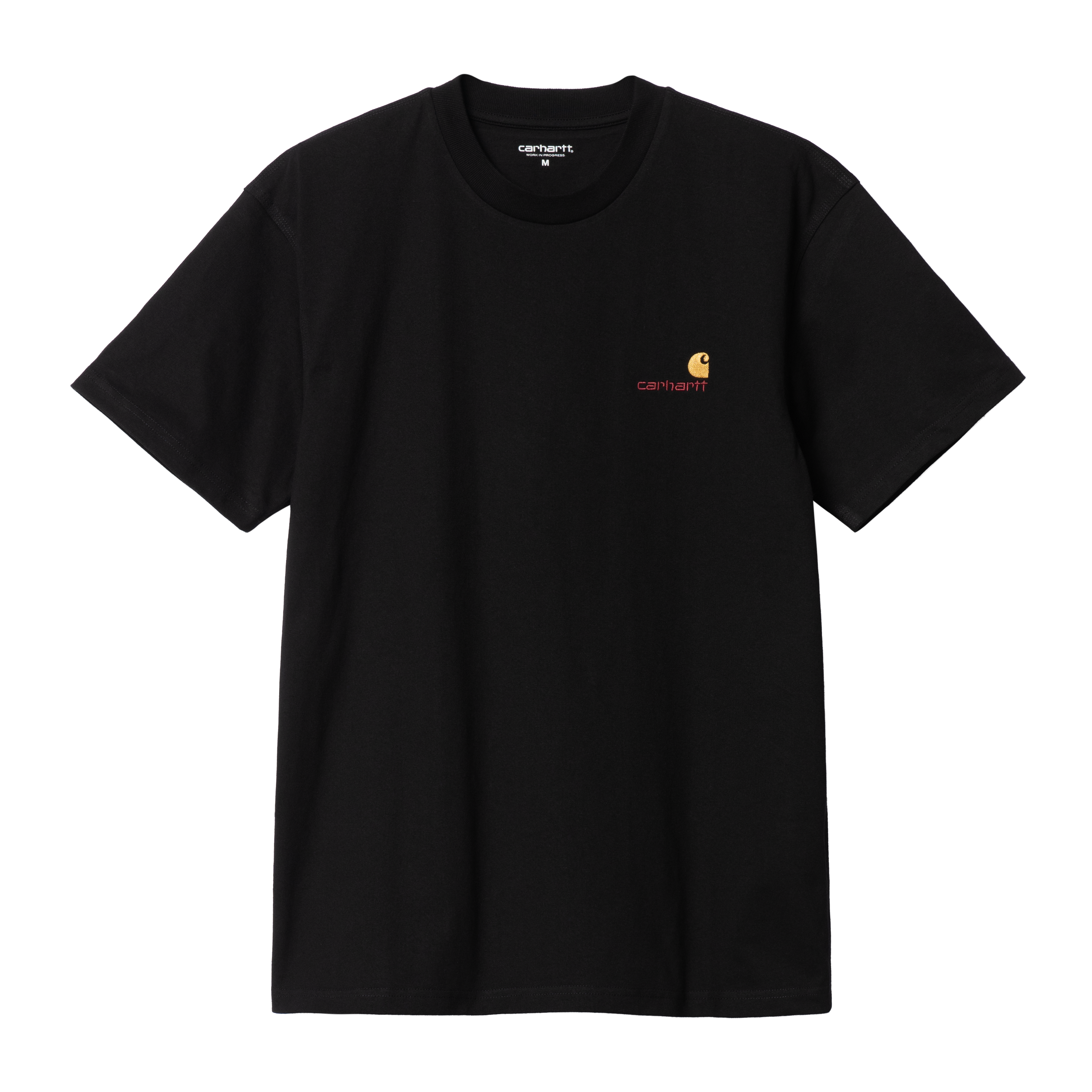 Carhartt WIP S/S American Script T-Shirt, Black | Official