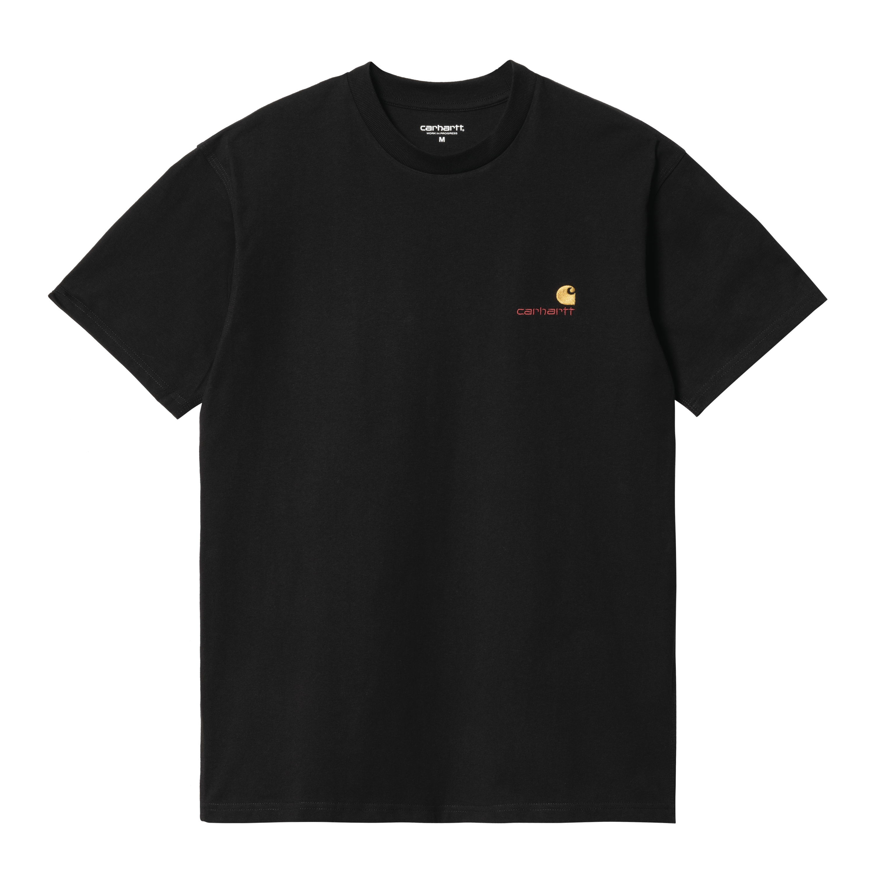 Carhartt WIP Short Sleeve American Script T-Shirt in Schwarz
