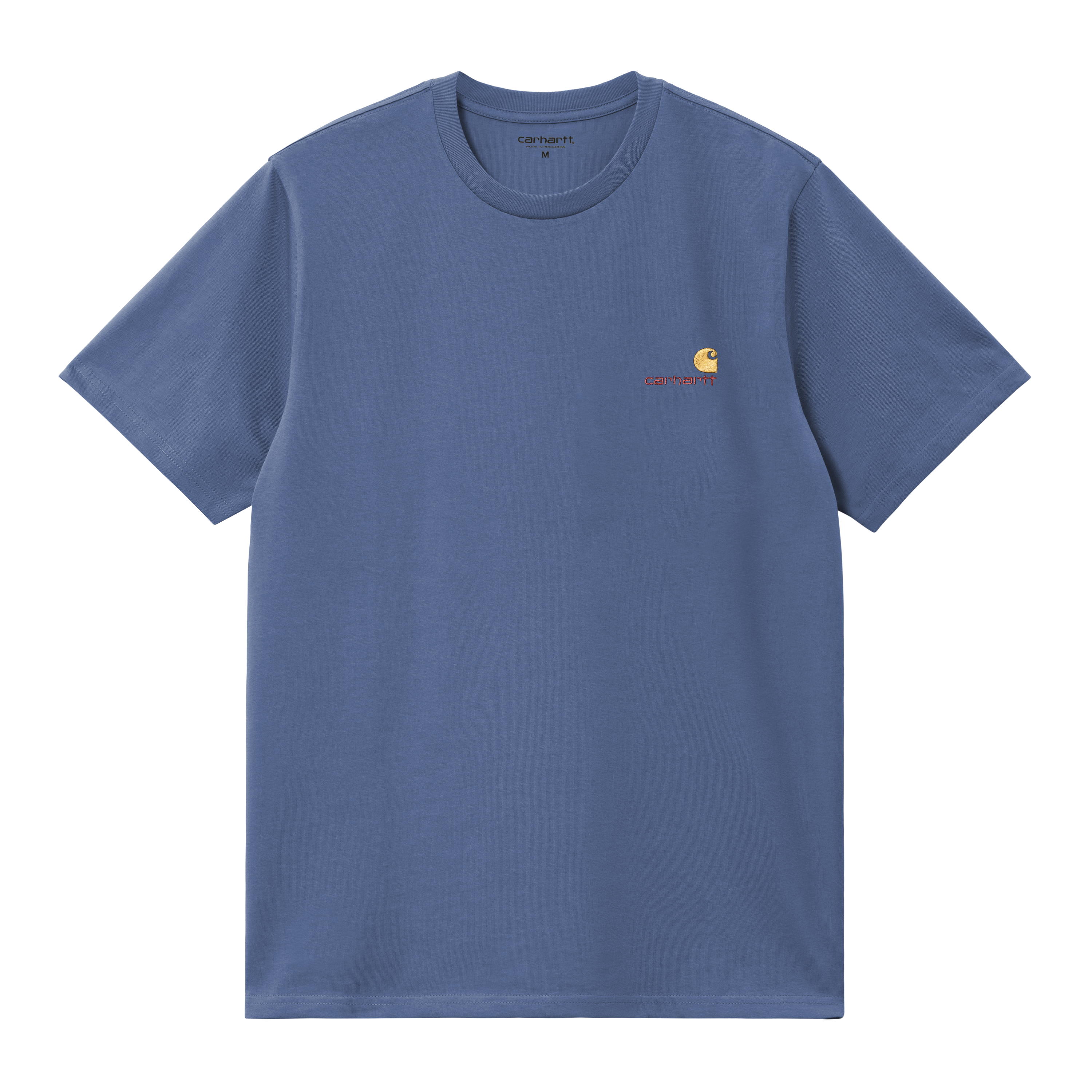 Carhartt WIP S/S American Script T-Shirt, Blue Iris