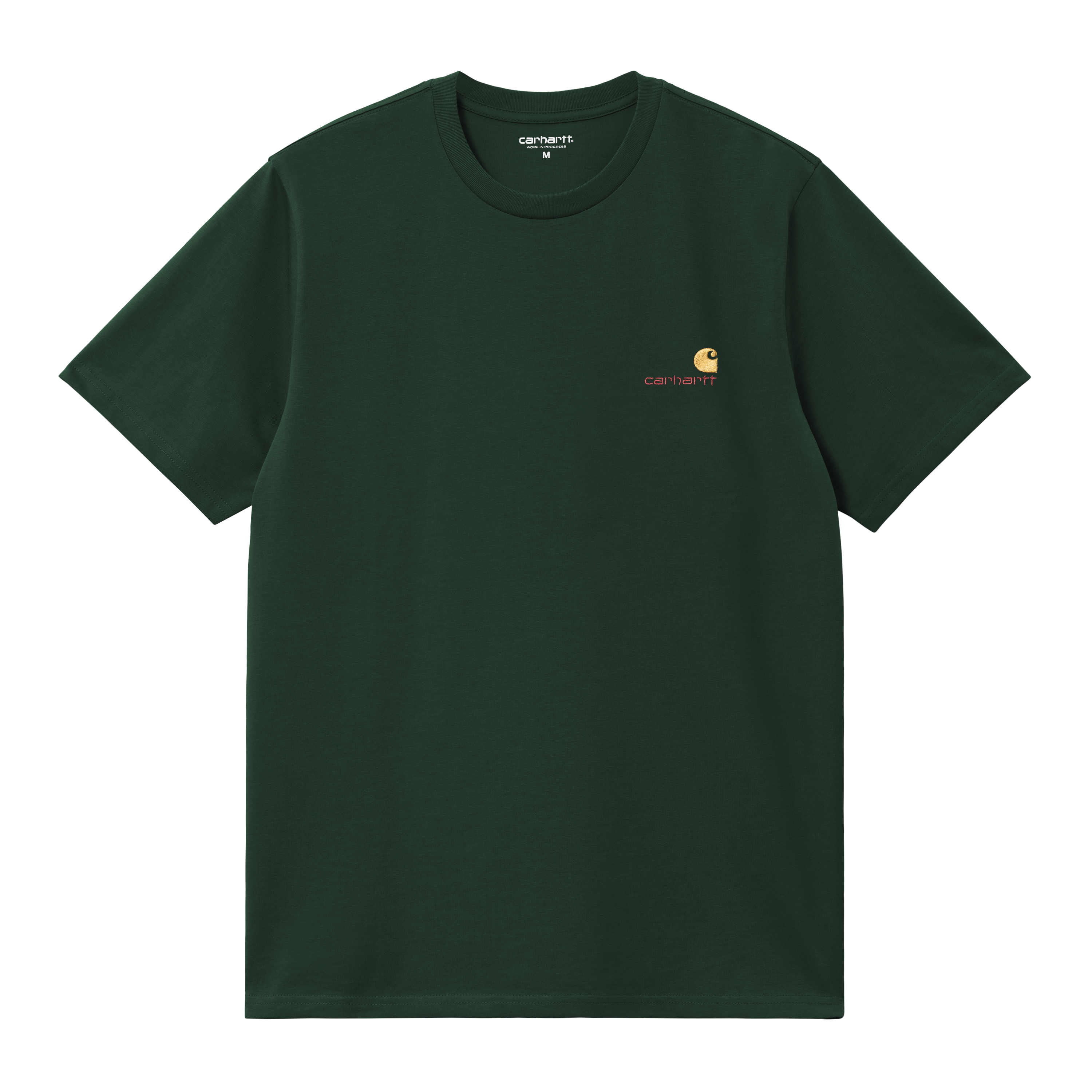 Carhartt WIP Short Sleeve American Script T-Shirt in Verde