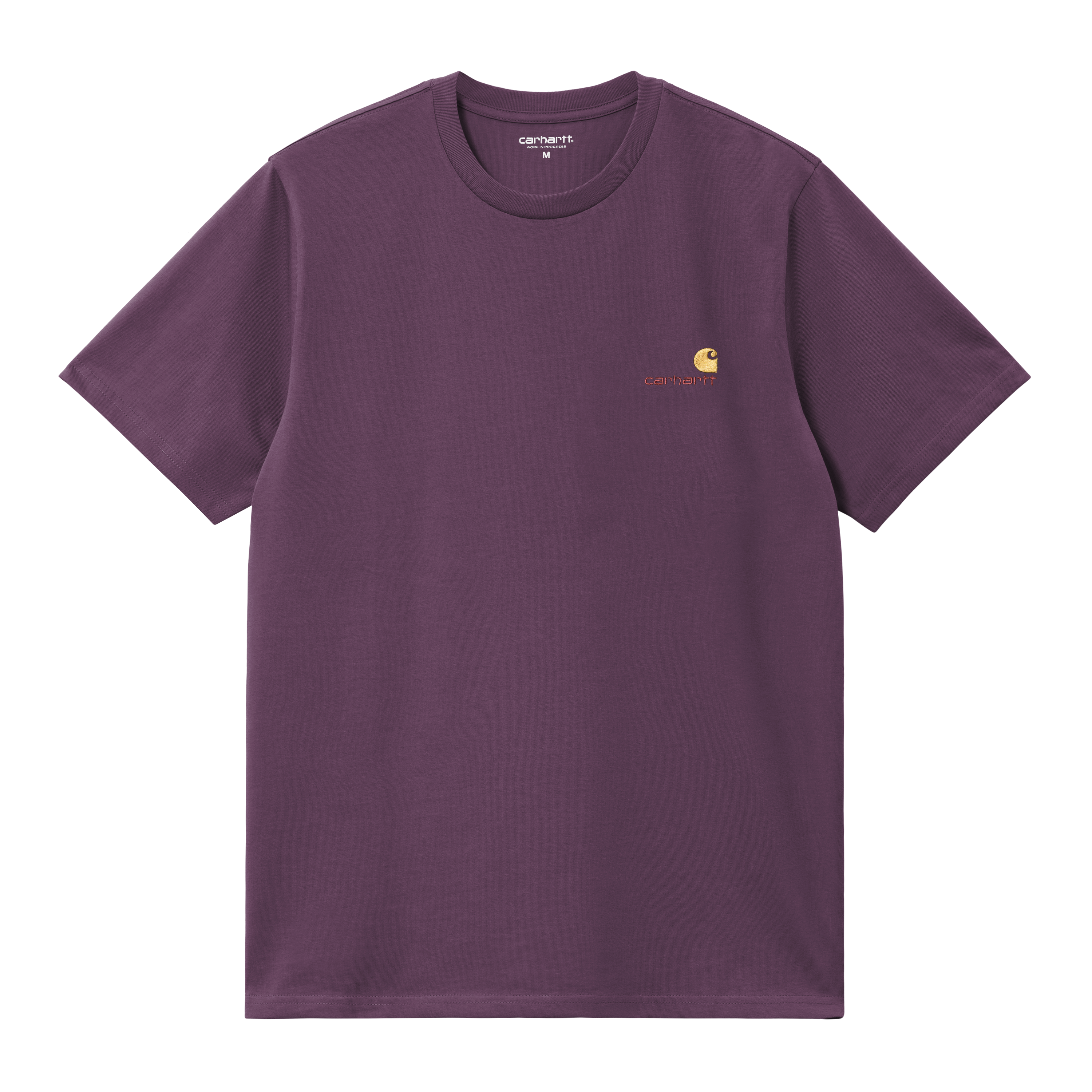 Carhartt WIP Short Sleeve American Script T-Shirt in Purple