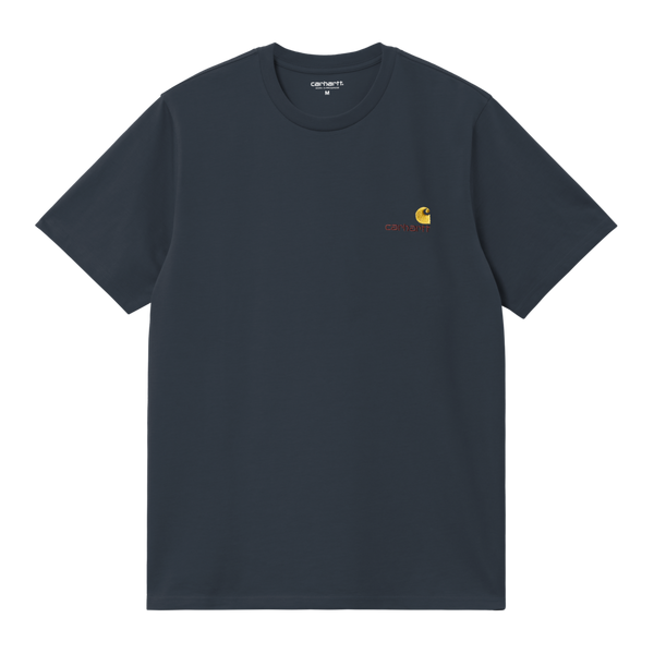 S/S American Script T-Shirt Deep Night