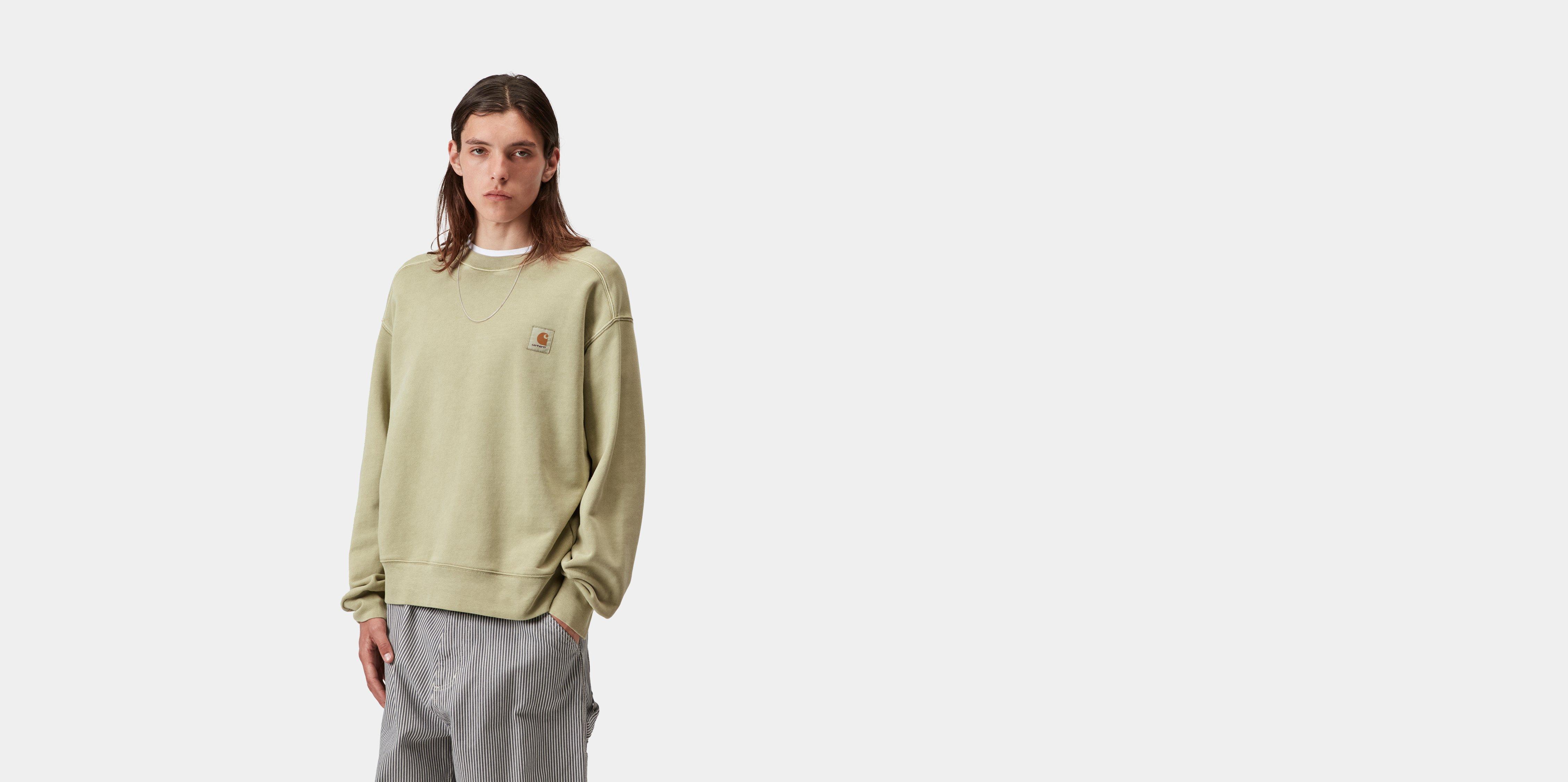 Carhartt WIP Nelson Sweatshirt Gentle Green garment dyed | XS | Men