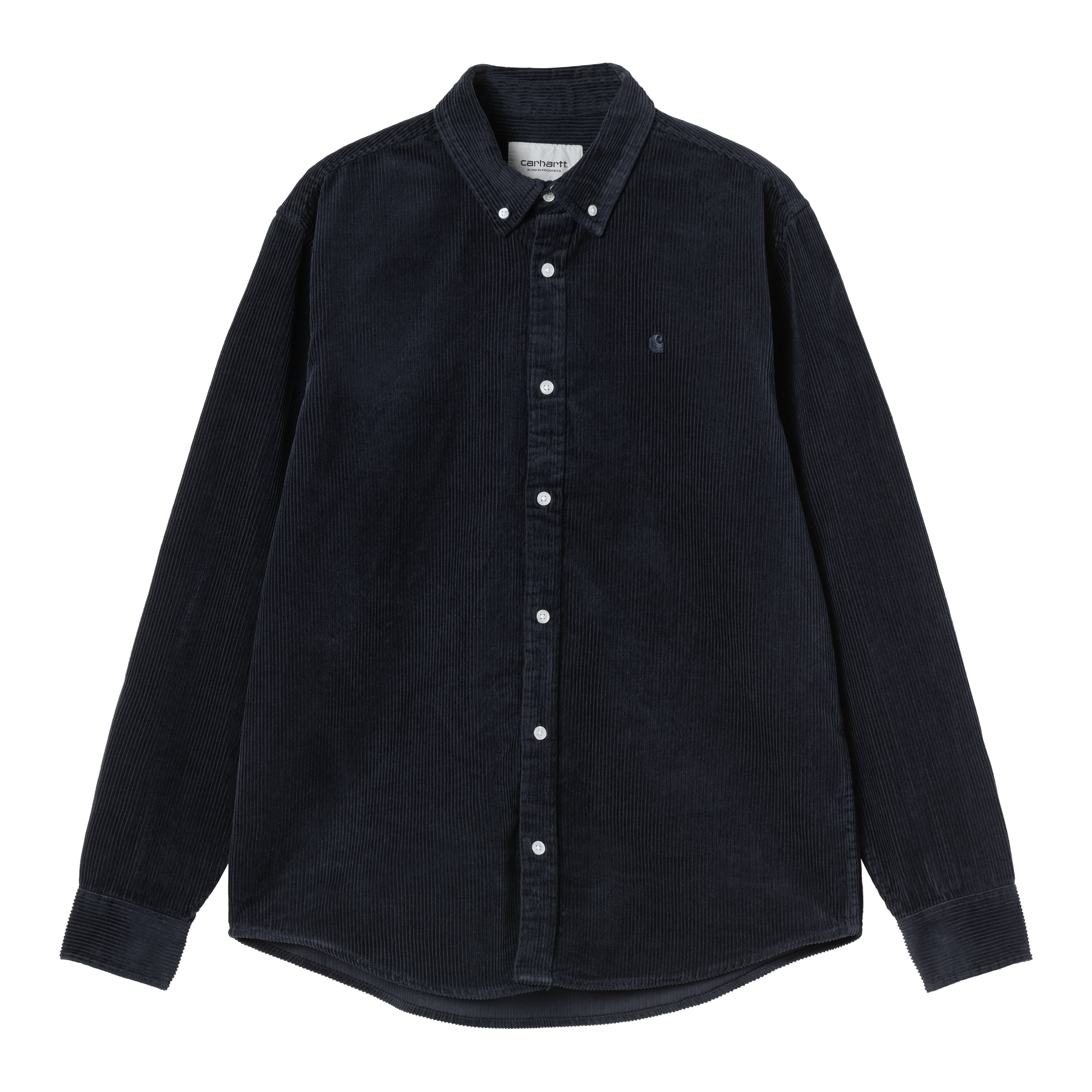 Carhartt WIP L/S Madison Cord Shirt, Dark Navy / Dark Navy | Boutique en ligne officielle
