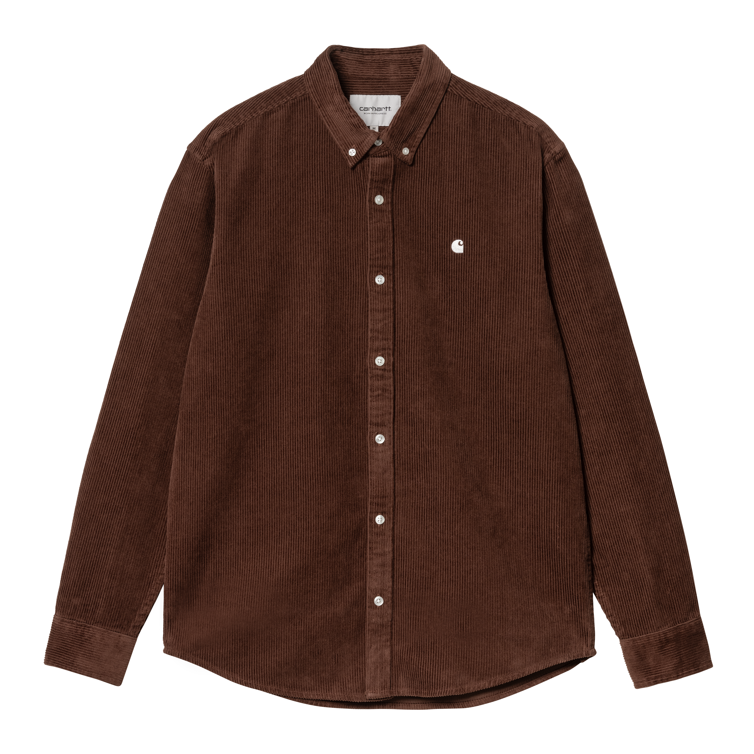 Carhartt WIP Long Sleeve Madison Cord Shirt in Marrone