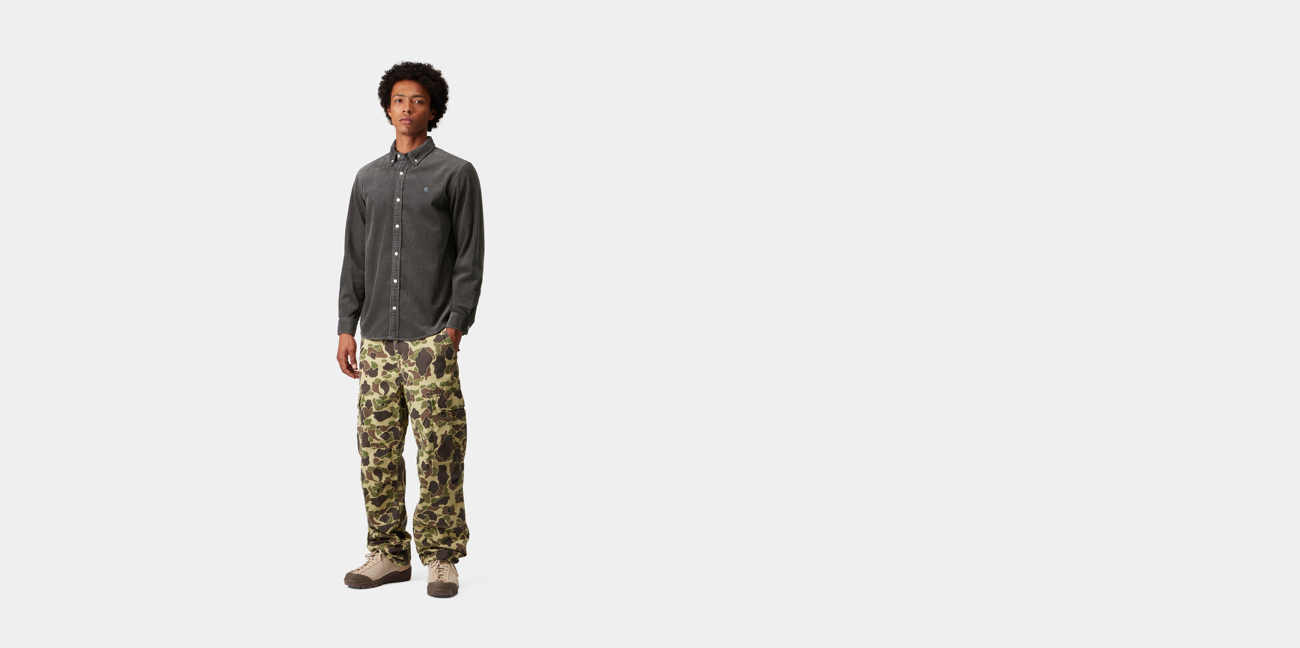 Carhartt WIP L/S Madison Cord Shirt, Graphite / Graphite