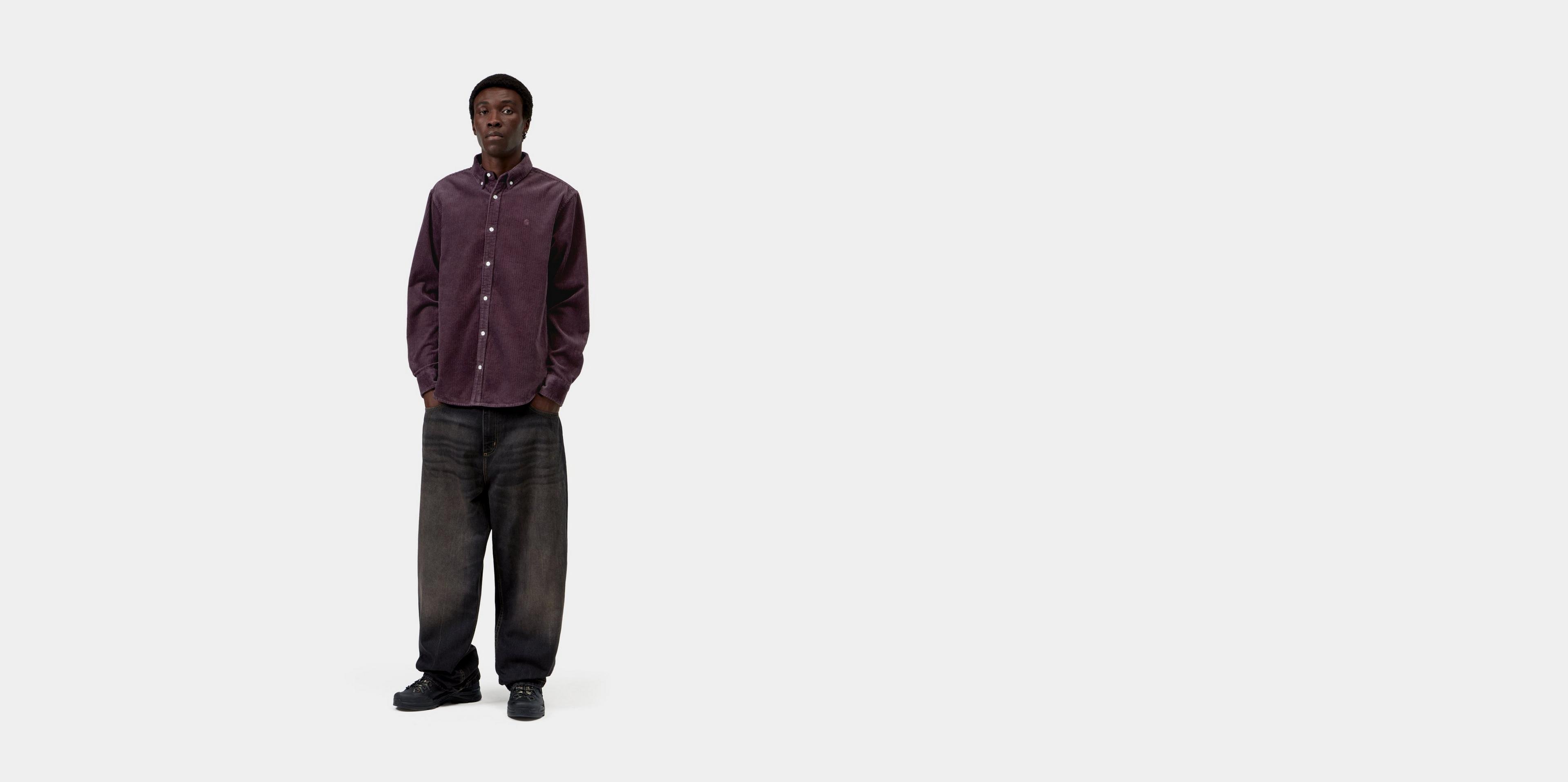 Carhartt WIP L/S Madison Cord Shirt, Cozy Purple | Official Online