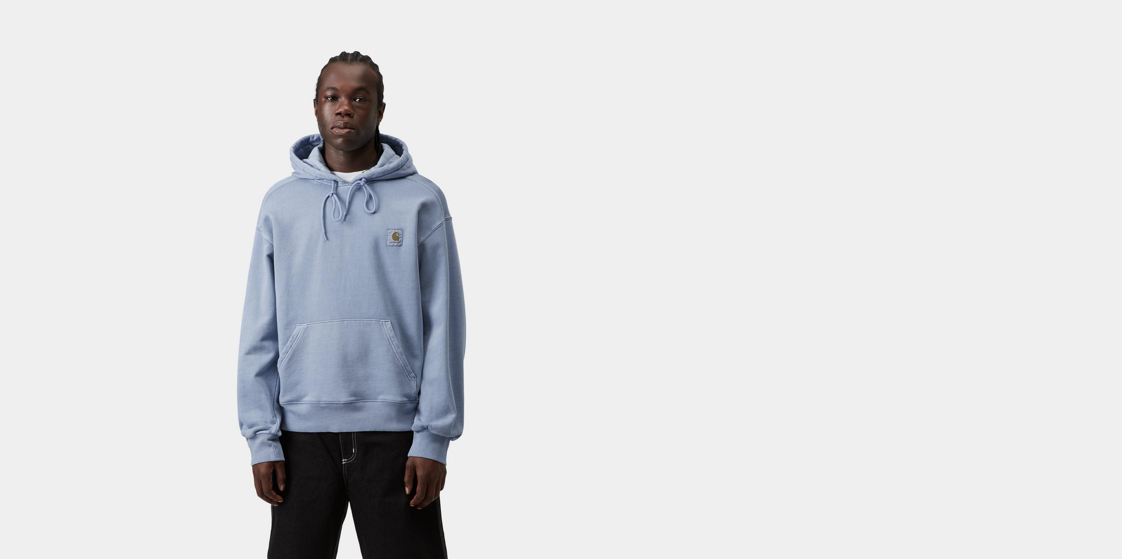 Carhartt WIP Hooded Nelson Sweatshirt, Gentle Blue | Official 