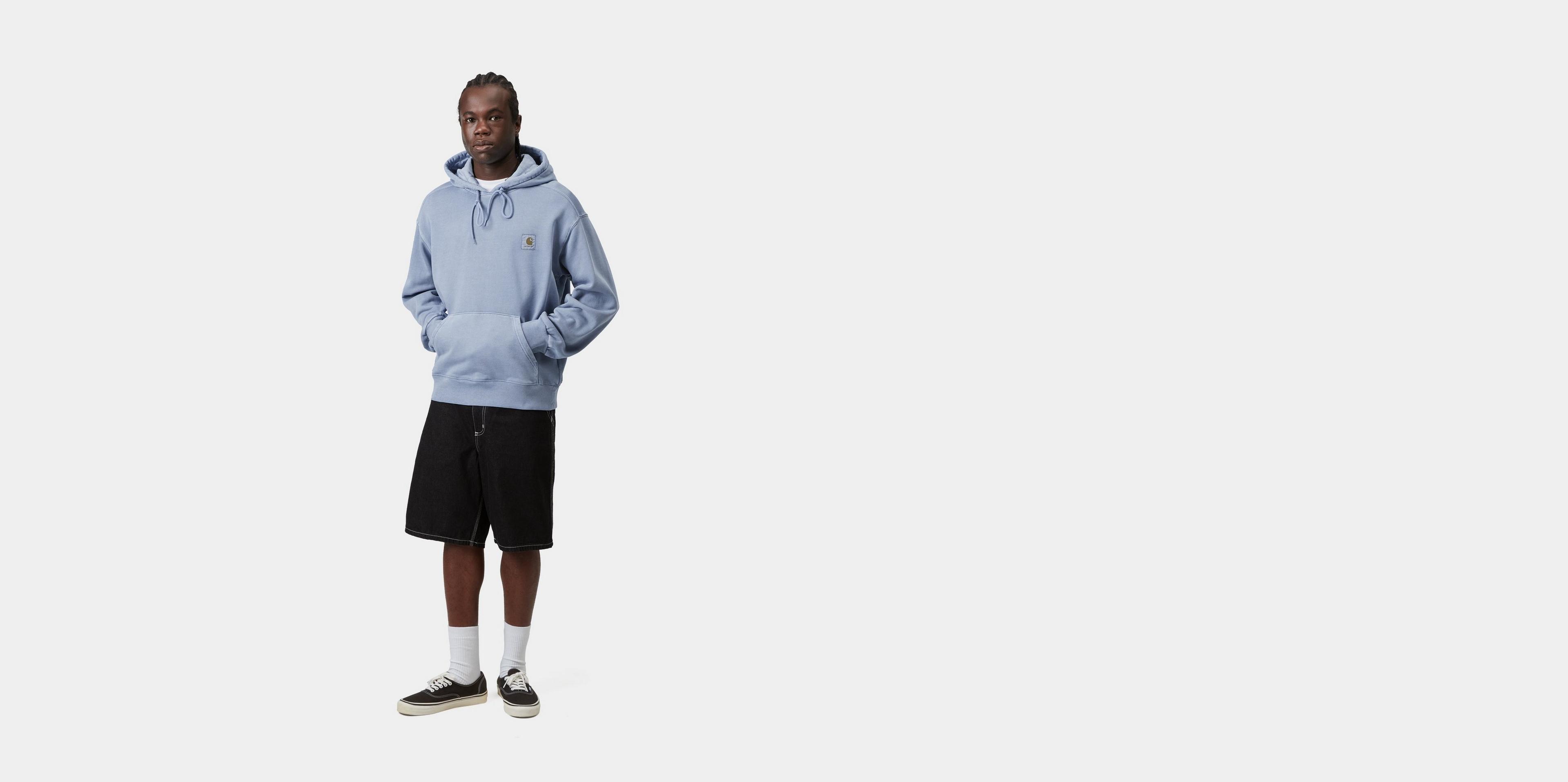 Carhartt WIP Hooded Nelson Sweatshirt, Gentle Blue | Official