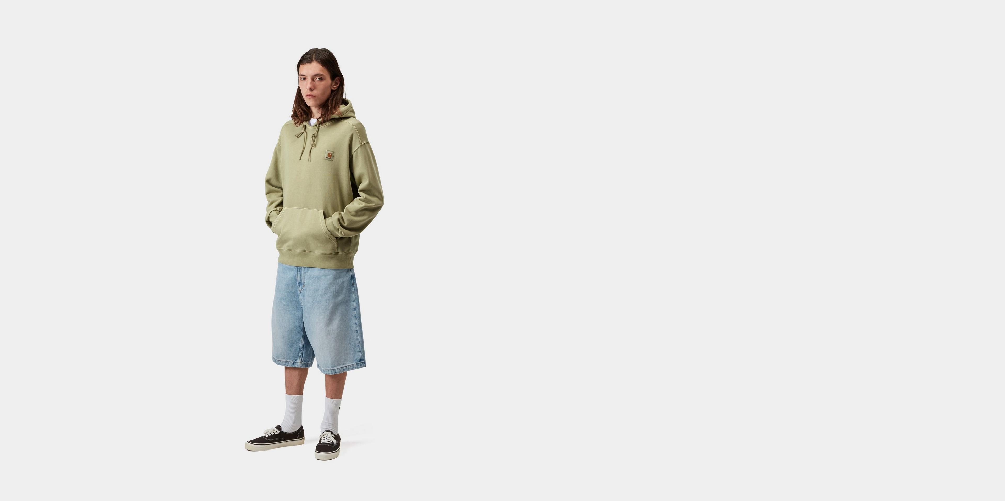 Carhartt WIP Hooded Nelson Sweatshirt, Gentle Green | Official