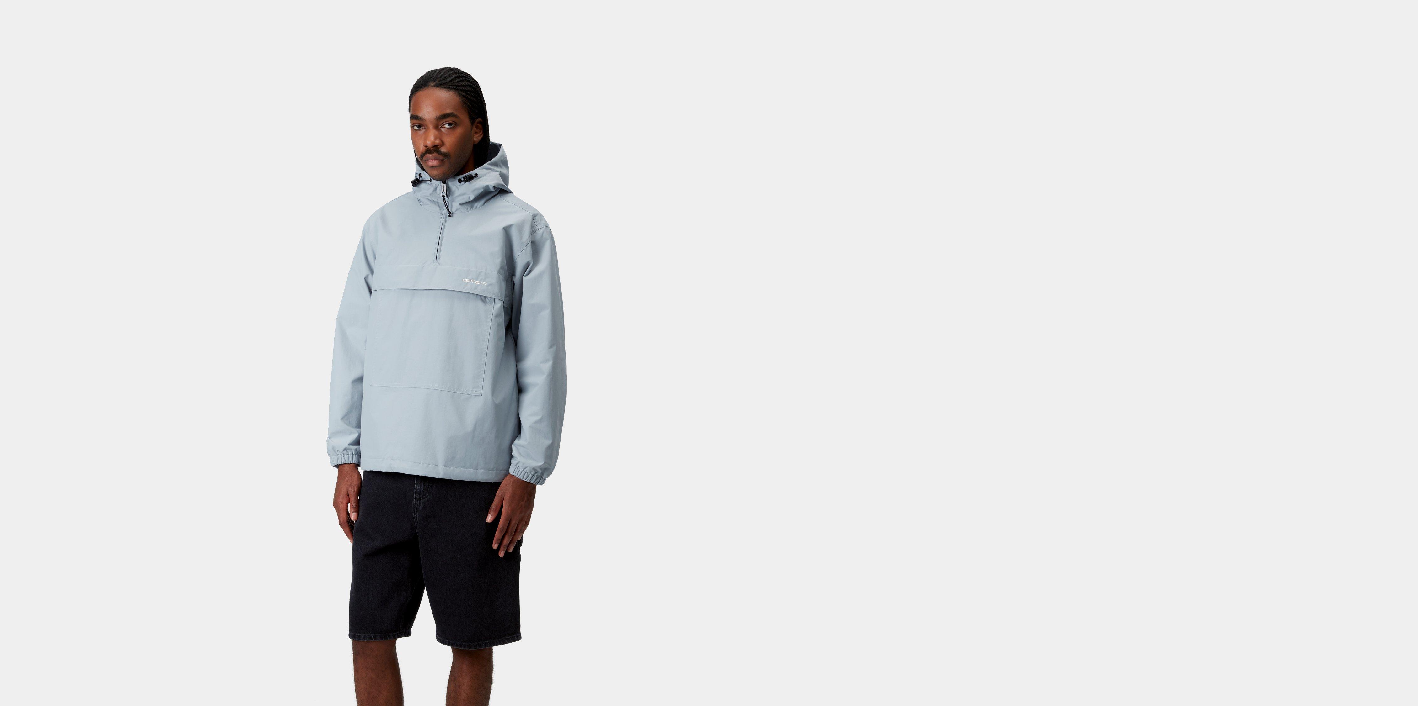Carhartt WIP Windbreaker Pullover (Summer) Frosted Blue / White | XS | Men