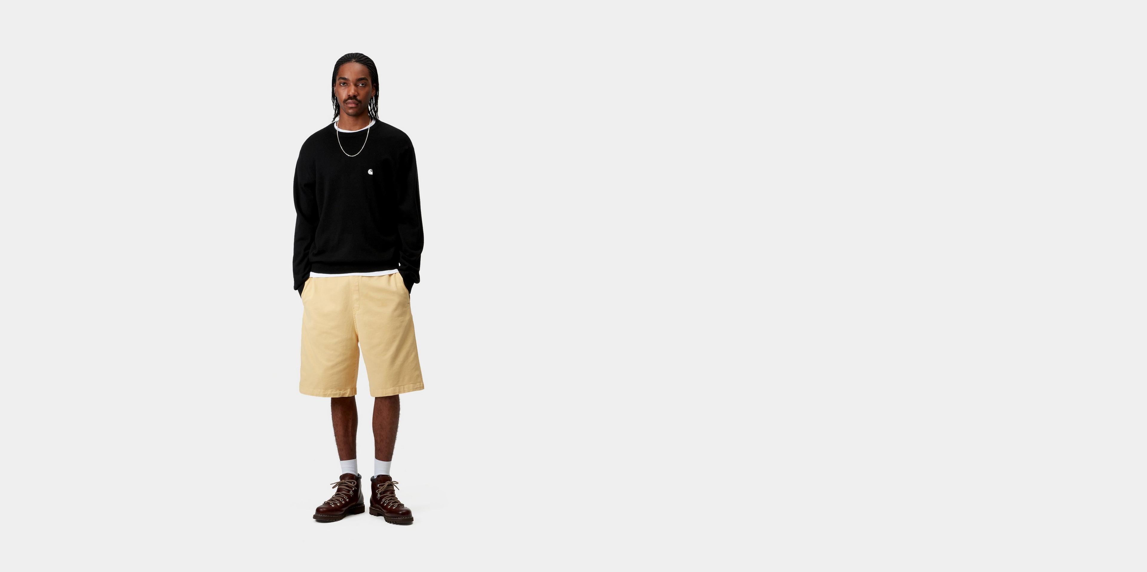 【送料&関税込】Carhartt Black Cotton Madison Sweater Carhartt WIP Madison Sweater
