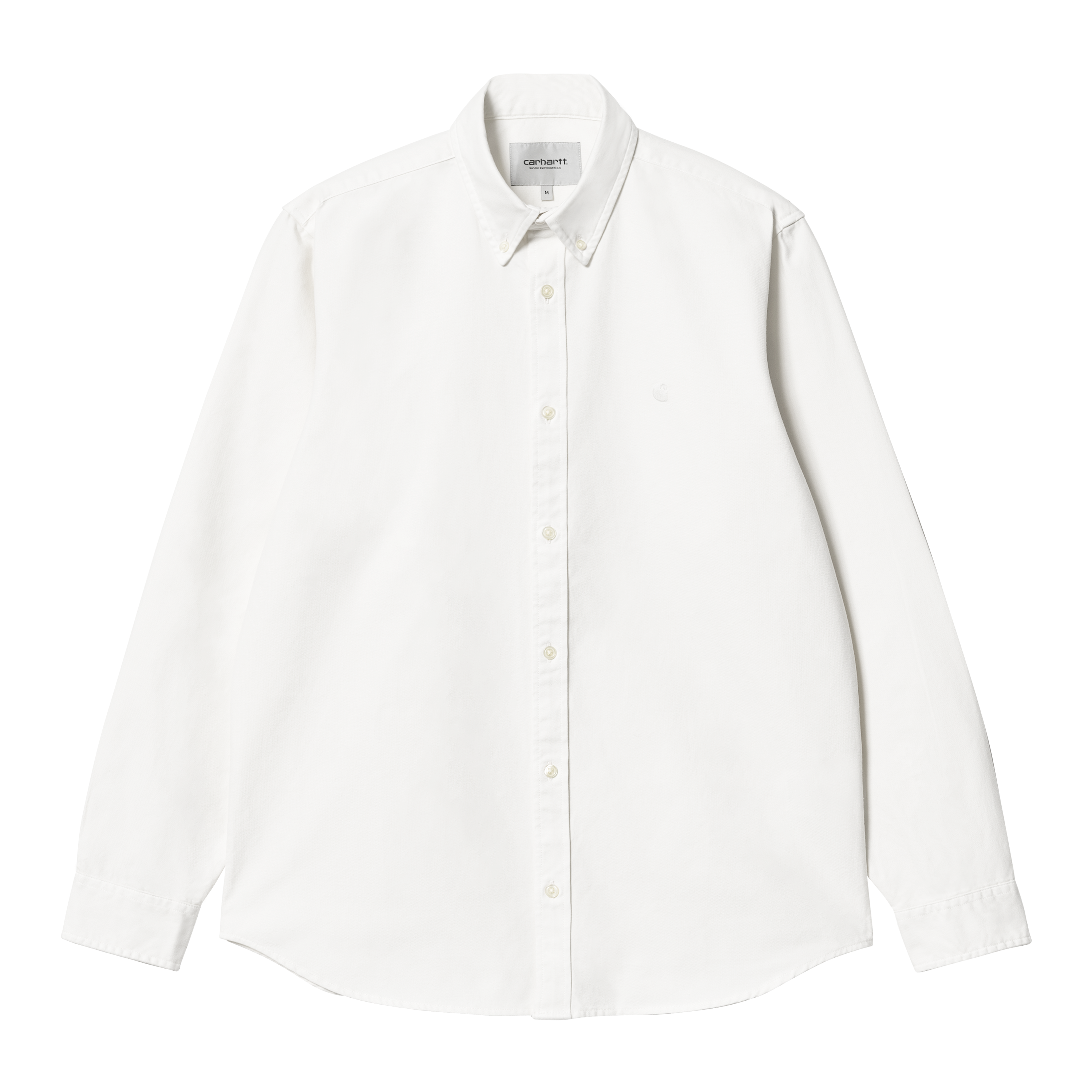 Carhartt WIP L/S Bolton Shirt White garment dyed | XS | Men