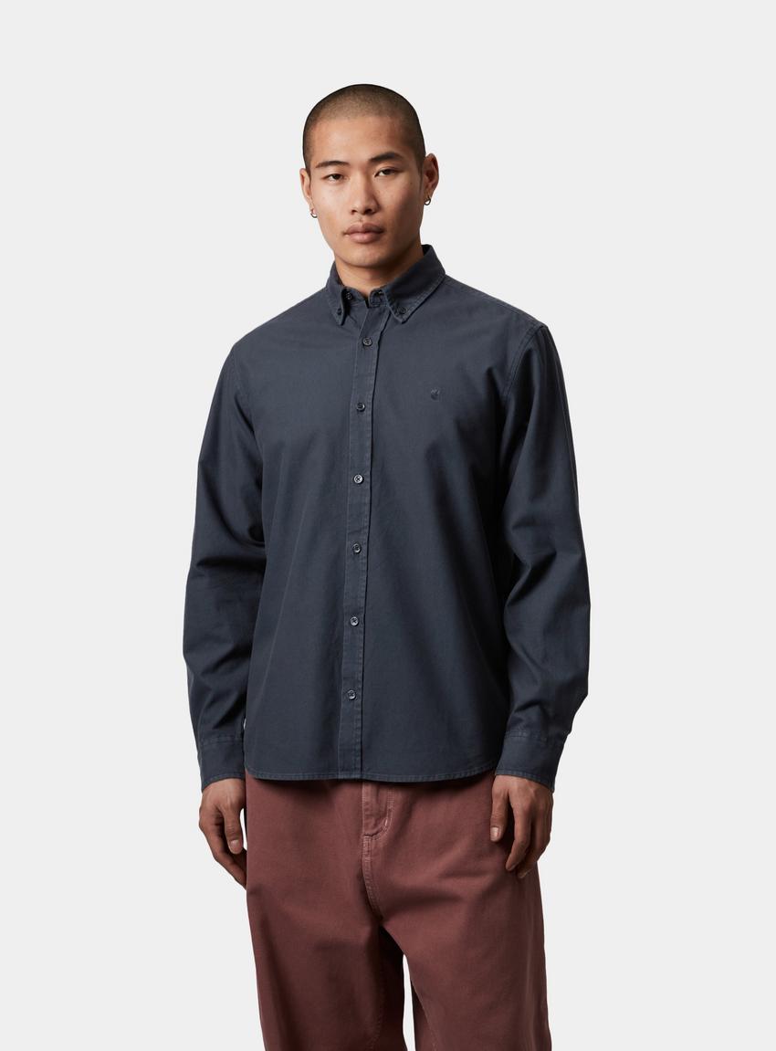 Carhartt WIP L/S Bolton Shirt, Mizar | Official Online Store Carhartt WIP L/S Bolton Shirt, Mizar | Official Online Store