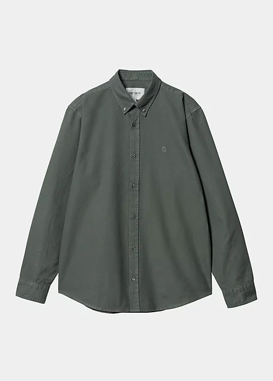 Carhartt WIP Long Sleeve Bolton Shirt in Green