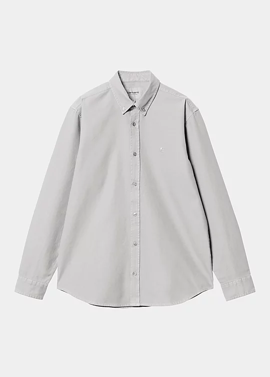 Carhartt WIP Long Sleeve Bolton Shirt in Grey
