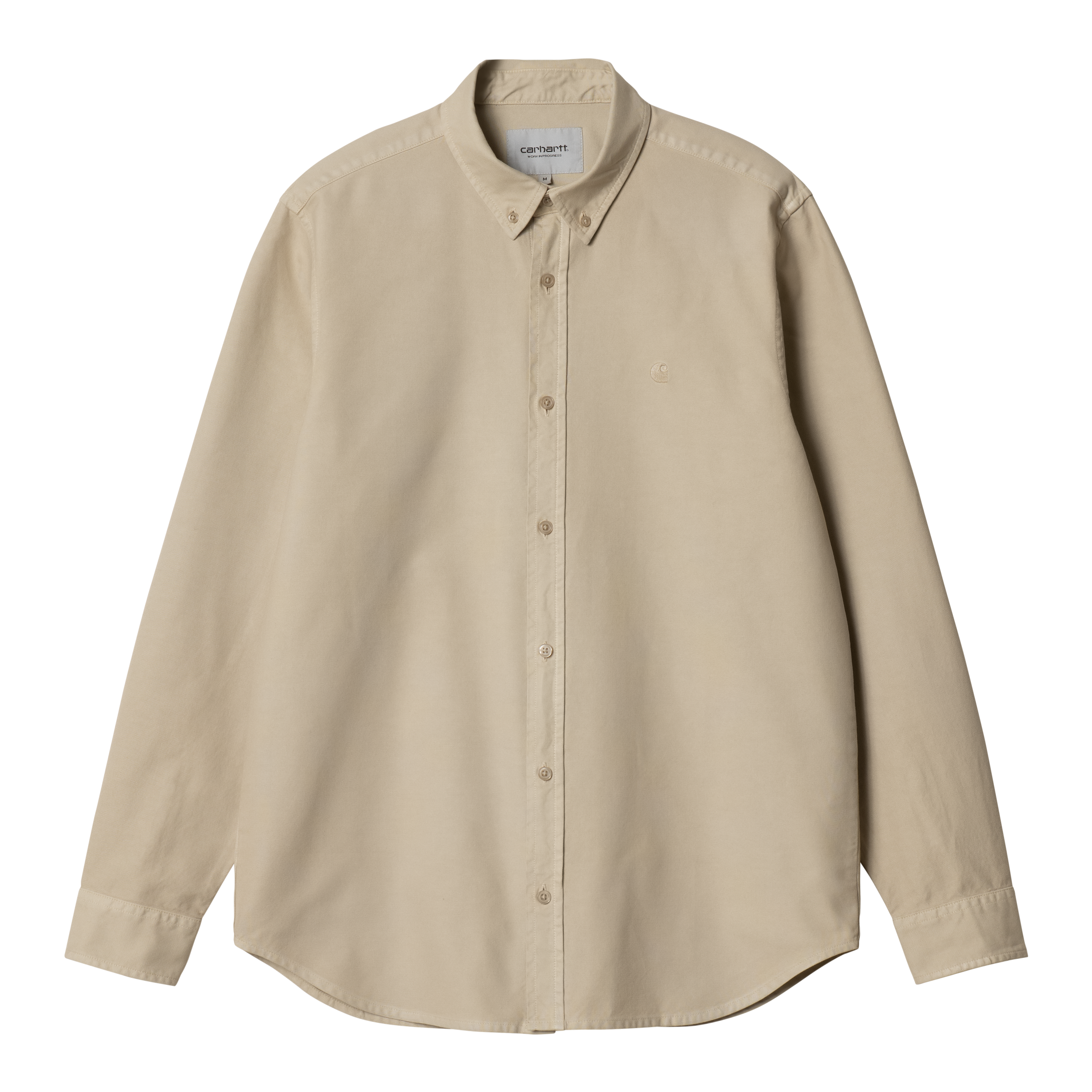 Carhartt WIP Long Sleeve Bolton Shirt in Beige