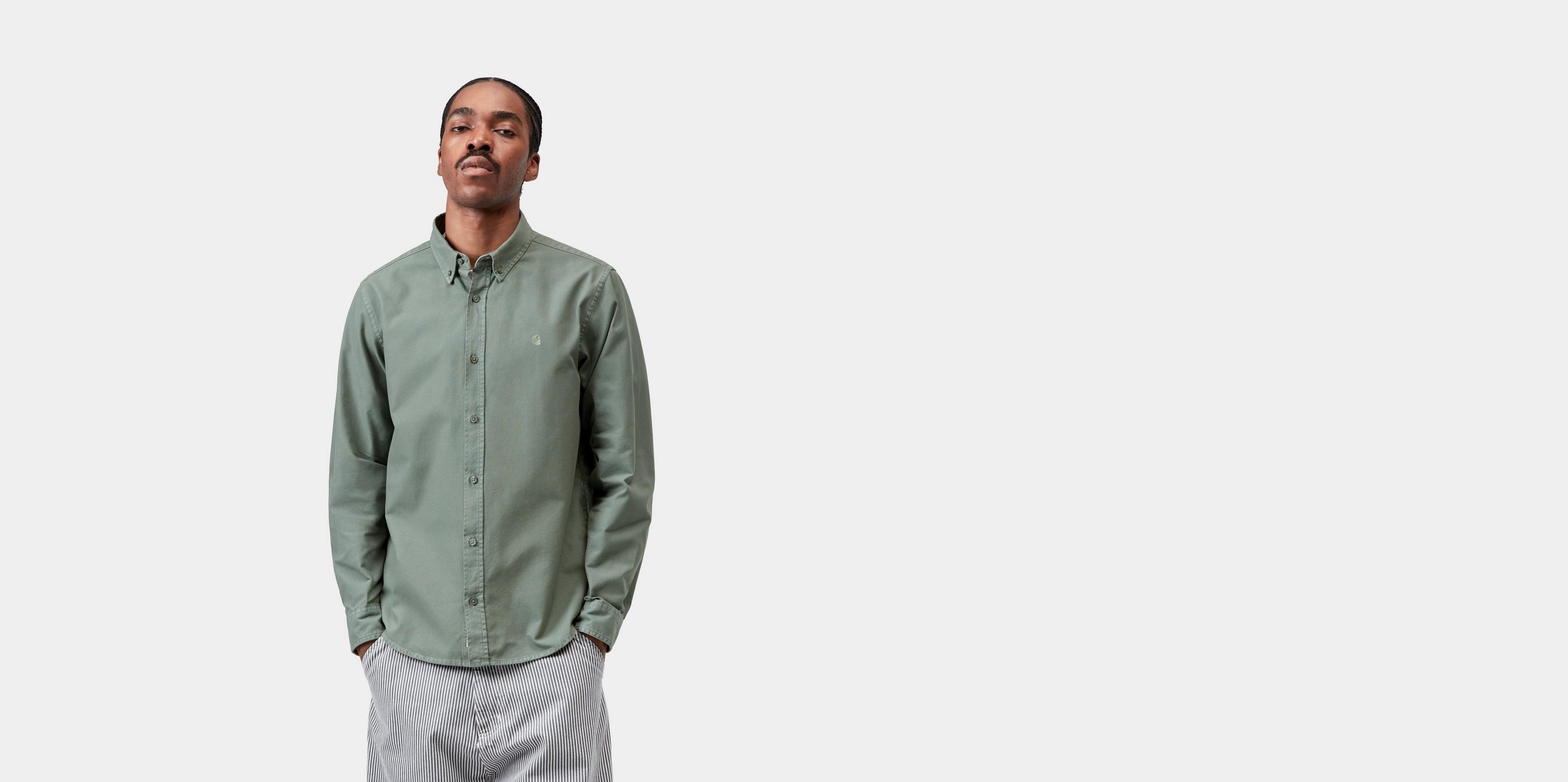 Carhartt WIP S/S Groff Shirt Blue River - Chemise