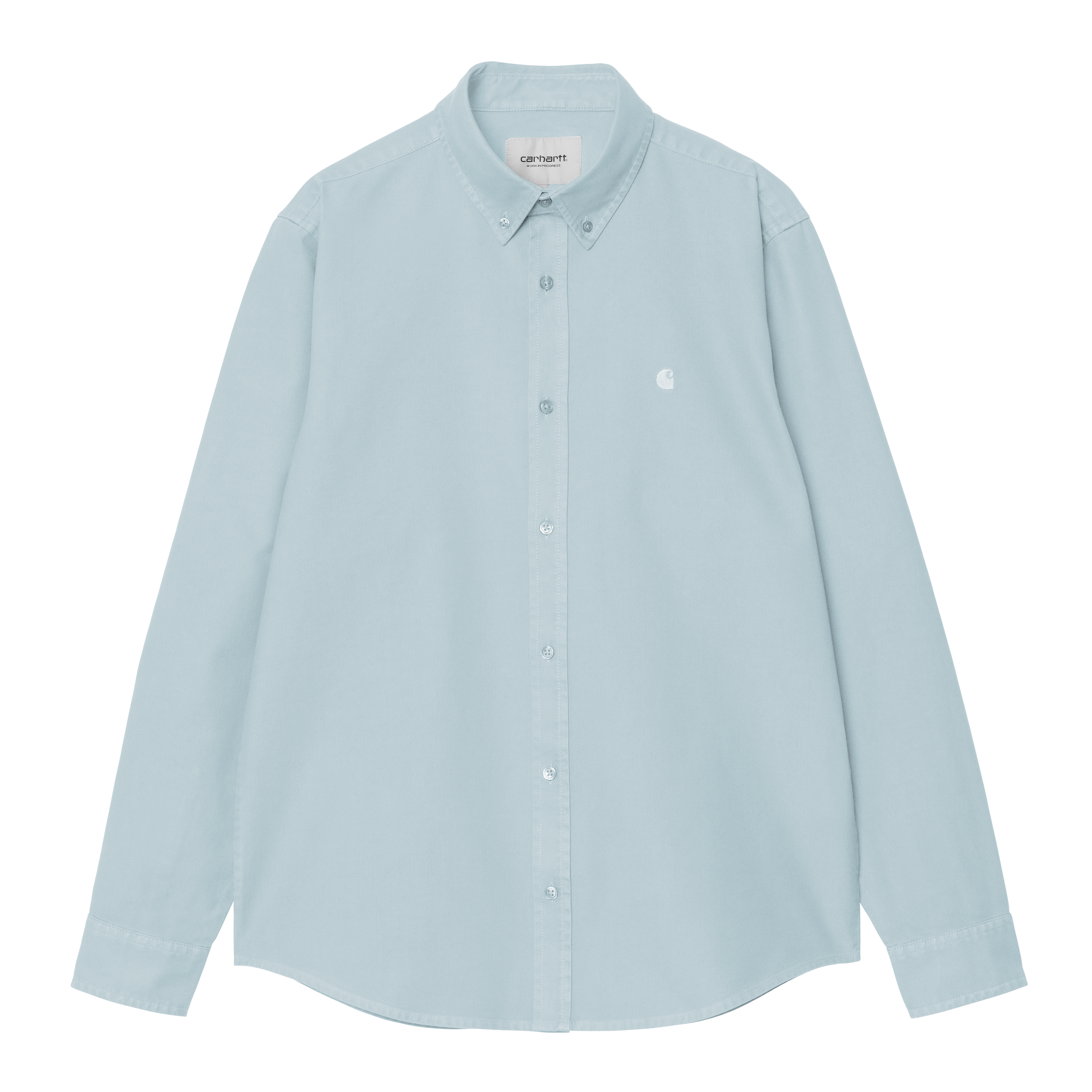 Carhartt WIP L/S Bolton Shirt Icaria garment dyed | blue | S | Men
