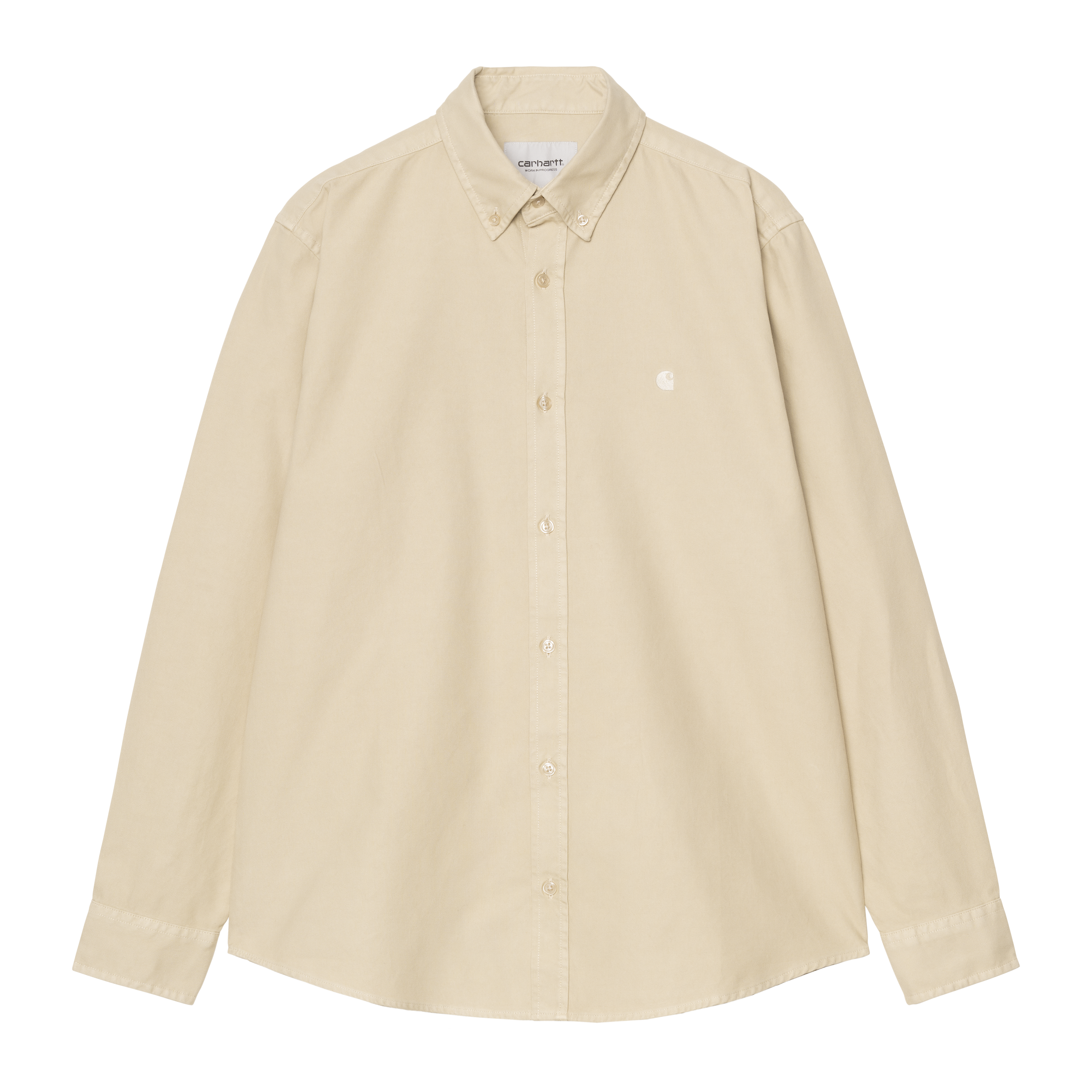 Carhartt WIP L/S Bolton Shirt Barchan garment dyed | beige | S | Men