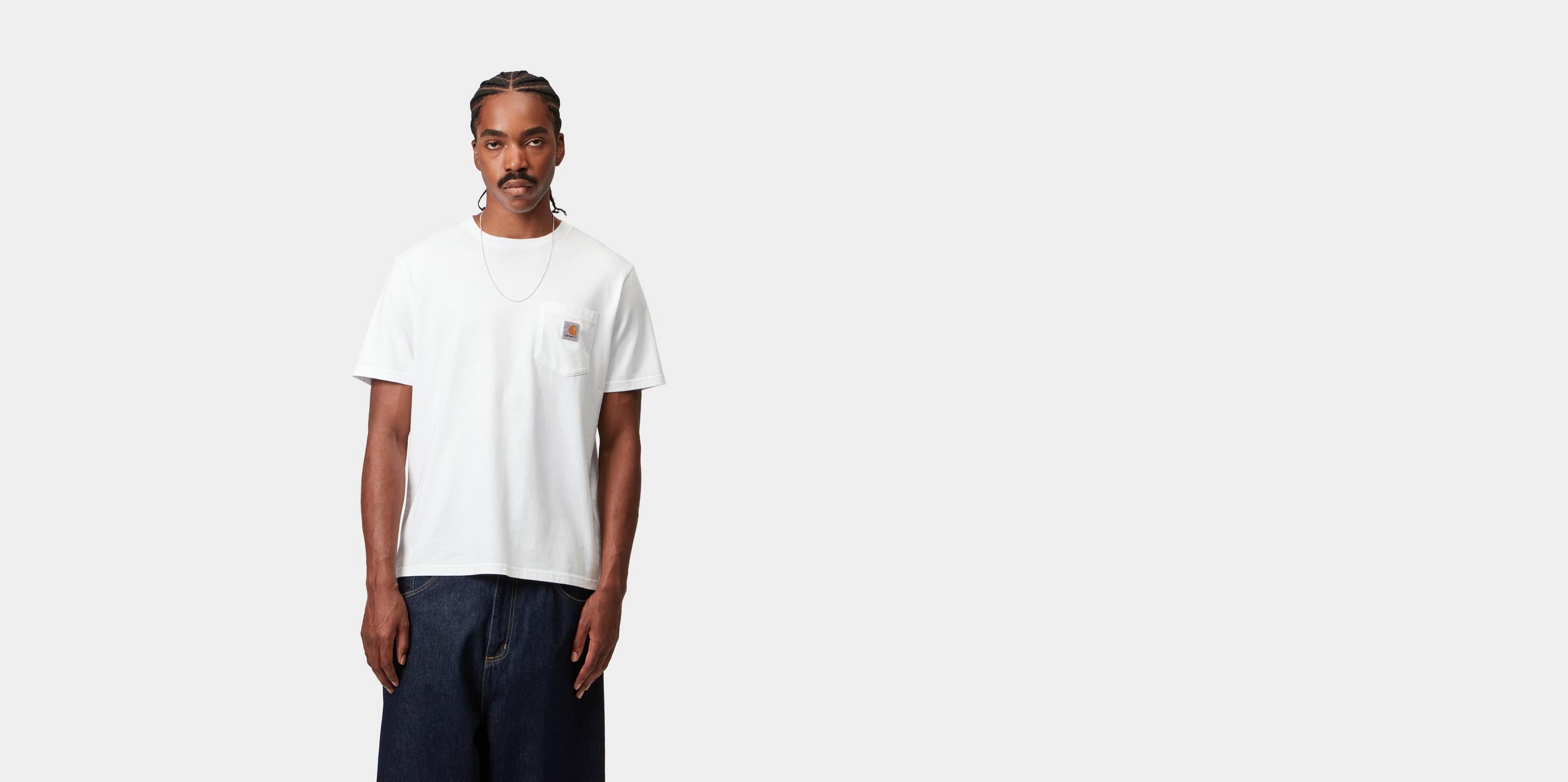 Tシャツ・カットソー Carhartt Wip White S S Pocket T-Shirt Carhartt WIP Women's Pocket T-Shirt | White – Page Women's
