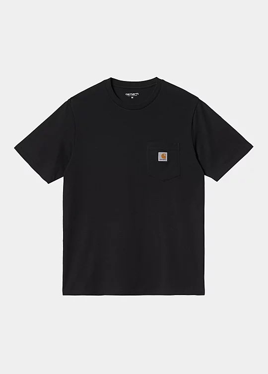 Carhartt WIP Short Sleeve Pocket T-Shirt in Nero