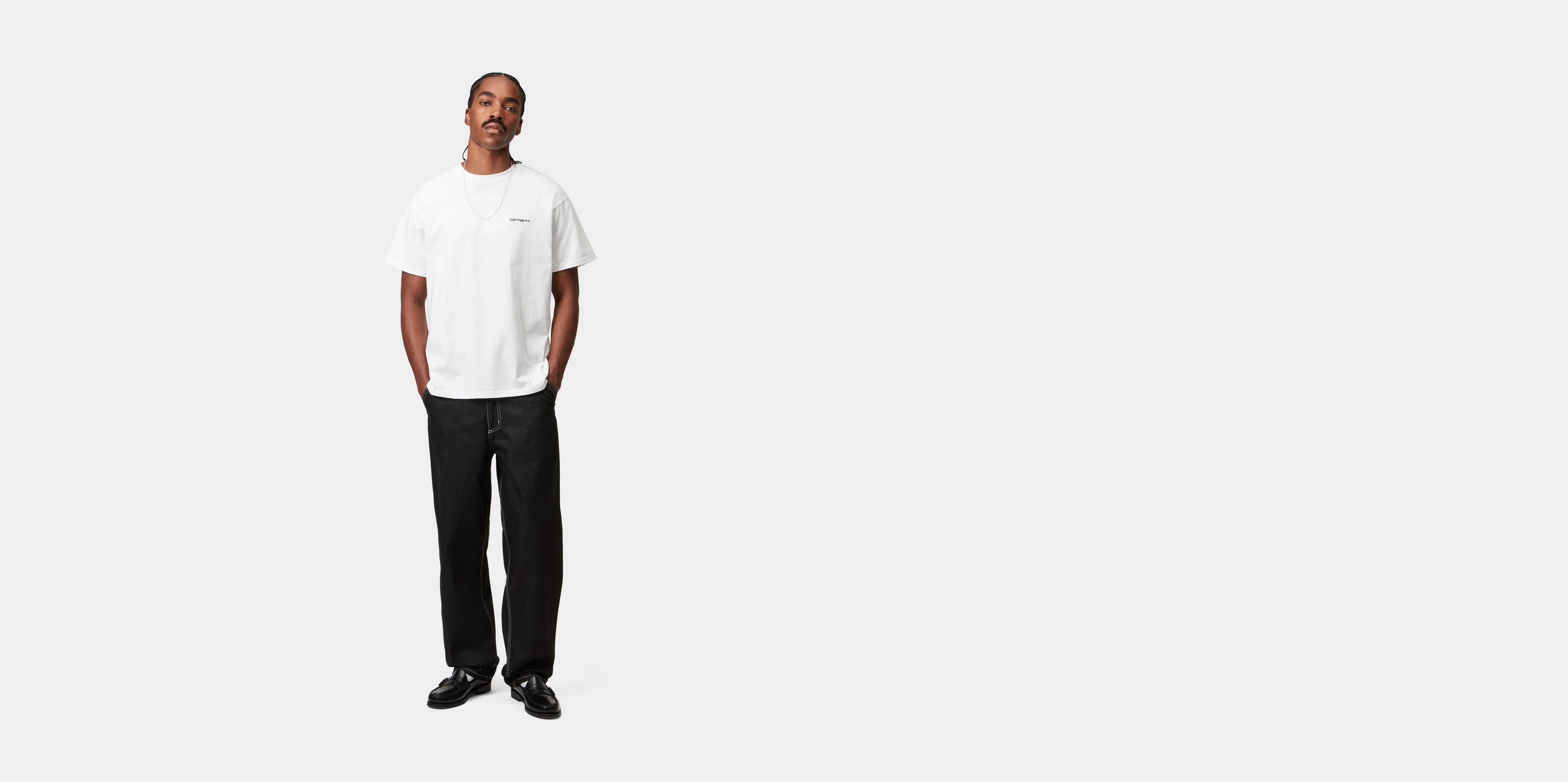 CARHARTT WIP｜ (L/S Script Embroidery T-Shirt (I032306 2 CARHARTT WIP L/S SCRIPT EMBROIDERY T SHIRT BLACK I032306
