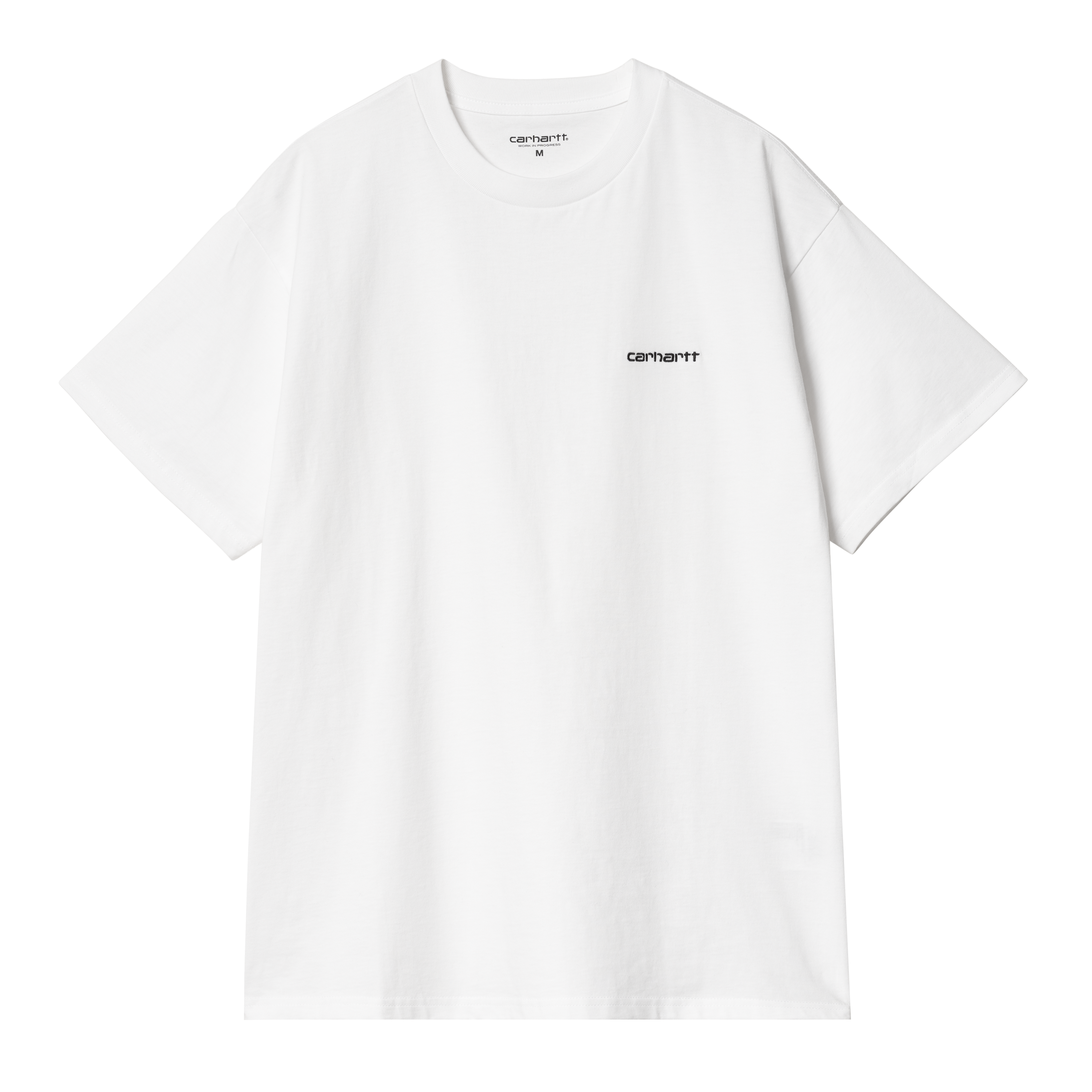 Carhartt WIP Short Sleeve Script Embroidery T-Shirt in Weiß