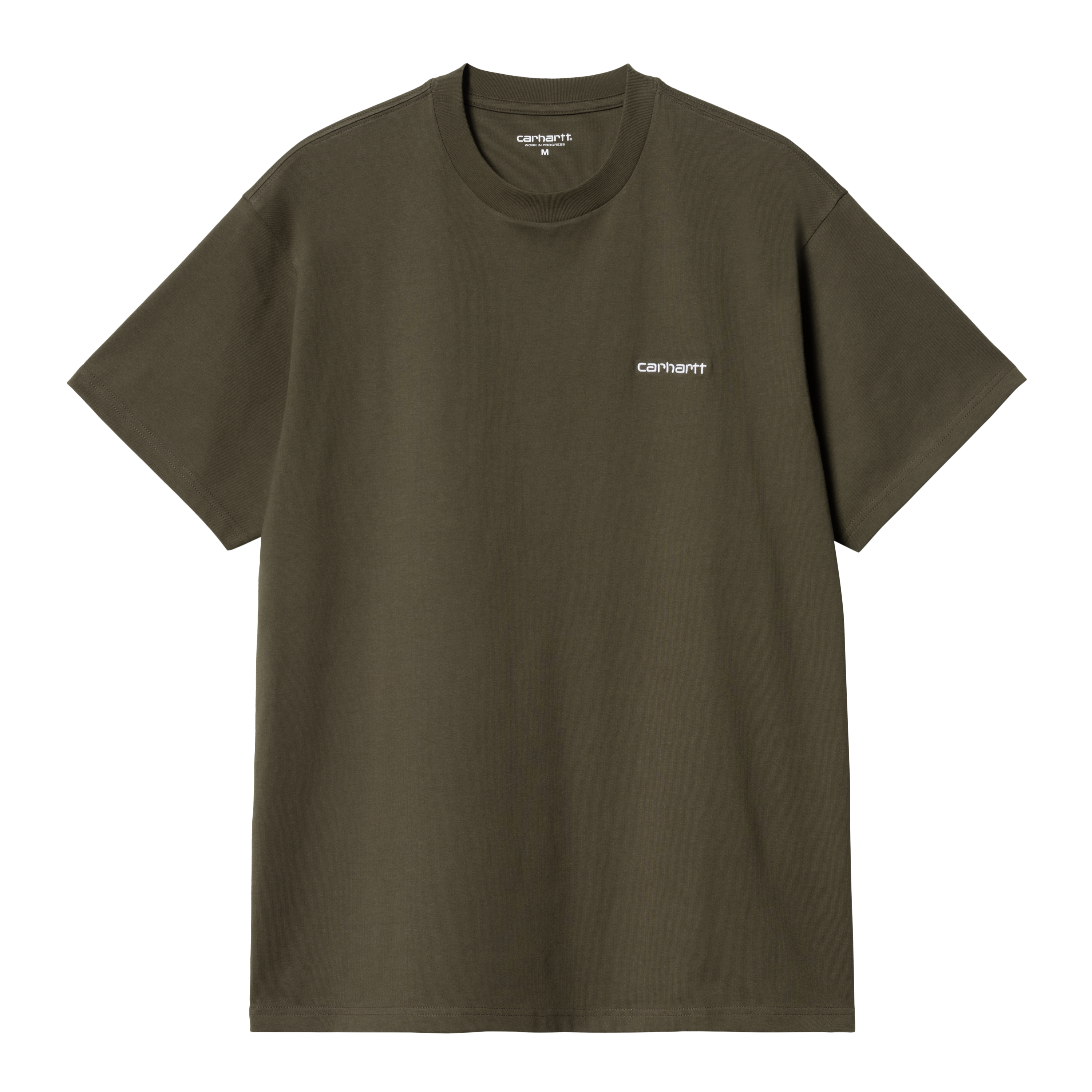 Carhartt WIP Short Sleeve Script Embroidery T-Shirt em Verde