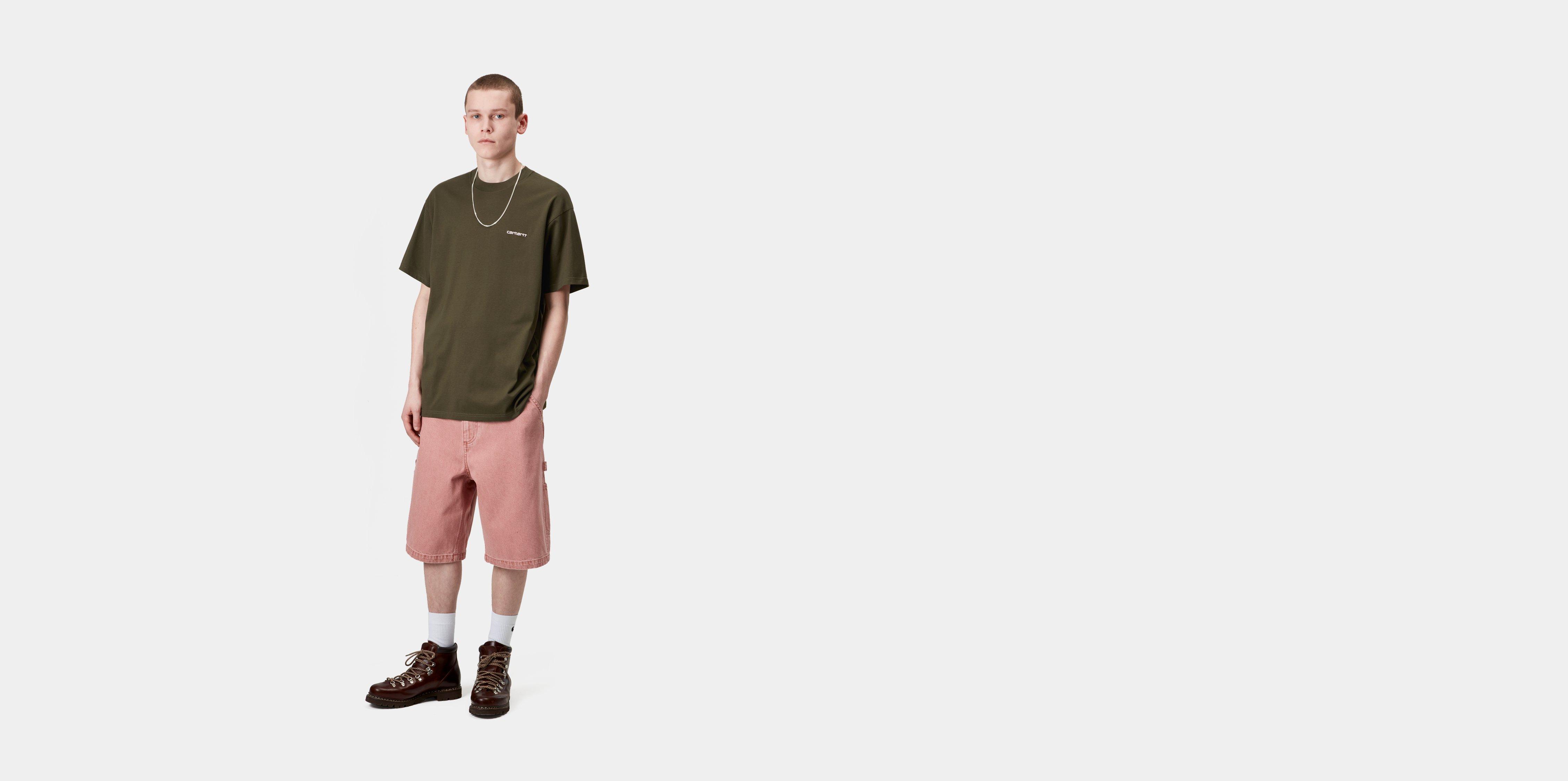 CARHARTT WIP | S/S SCRIPT EMBROIDERY T-SHIRT INK 半袖Tシャツ Carhartt WIP S/S Script Embroidery T-Shirt, Turtle / Air