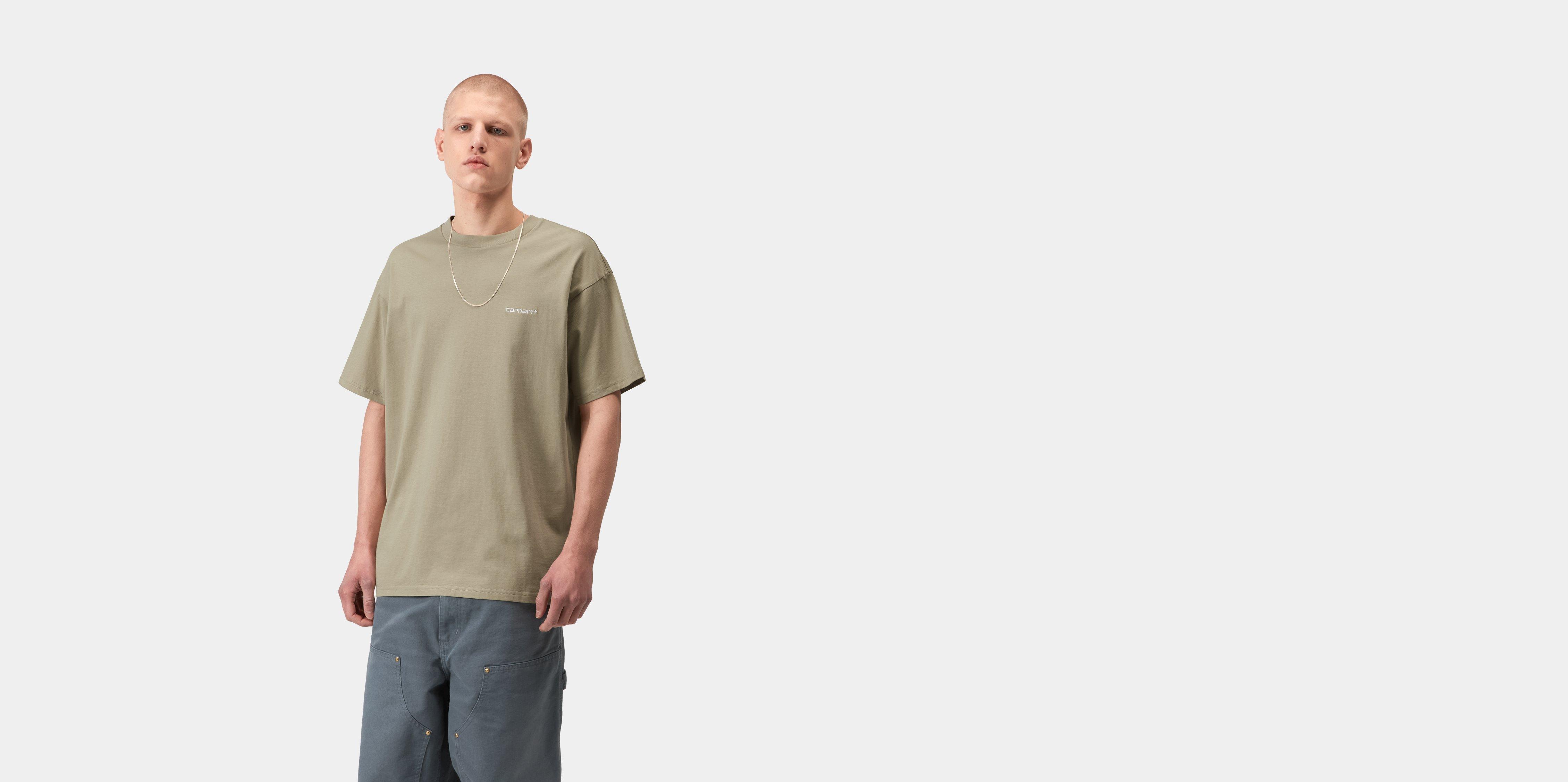Carhartt WIP S/S Script Embroidery T-Shirt Barchan / White | beige | S | Men