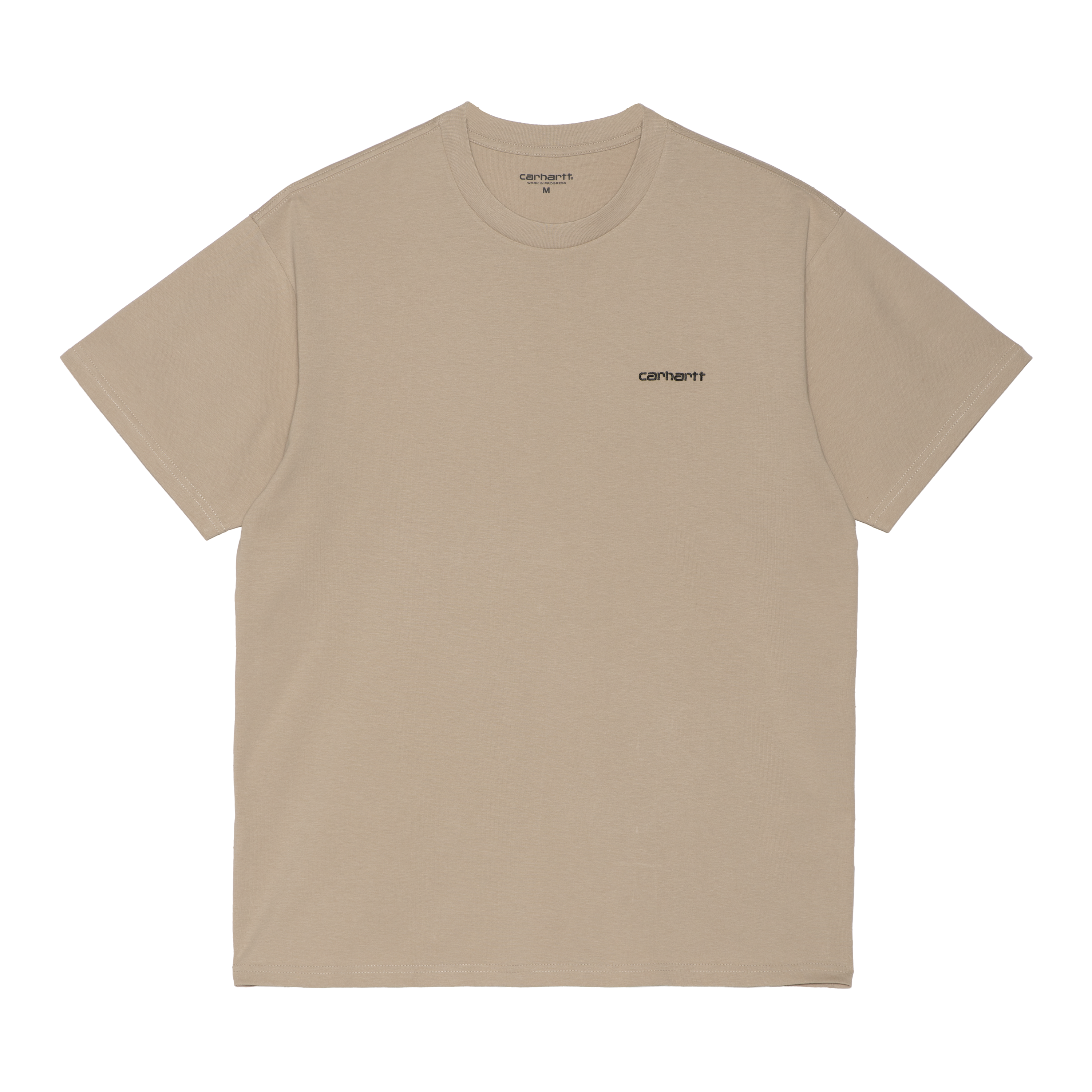 Carhartt WIP Short Sleeve Script Embroidery T-Shirt en Beige