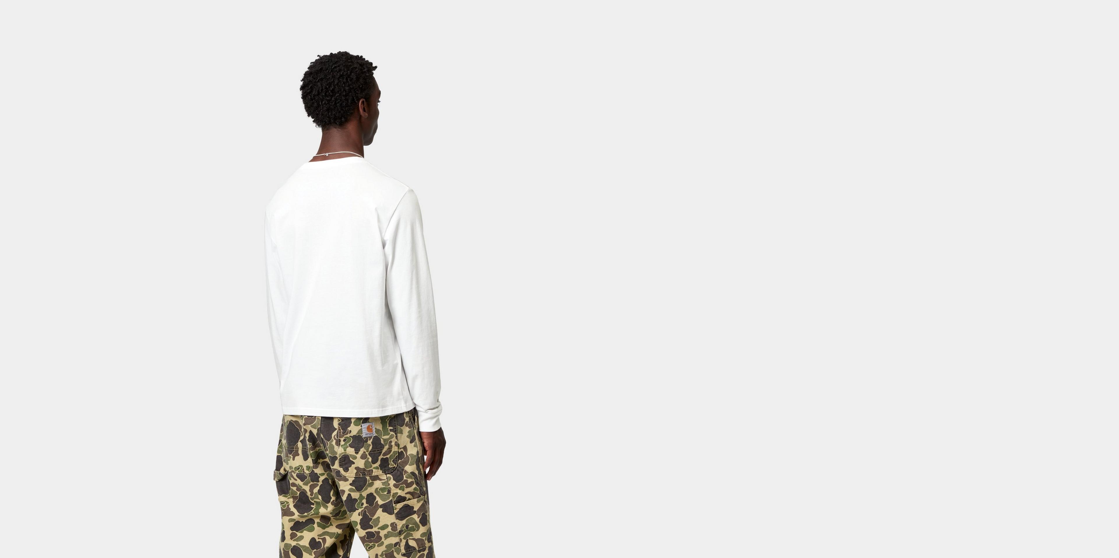 ★送料・関税込★CARHARTT WIP★L/S LINOGRAPH T-SHIRT★ Carhartt WIP L/S Pocket T-Shirt, Deep Lagoon | Official
