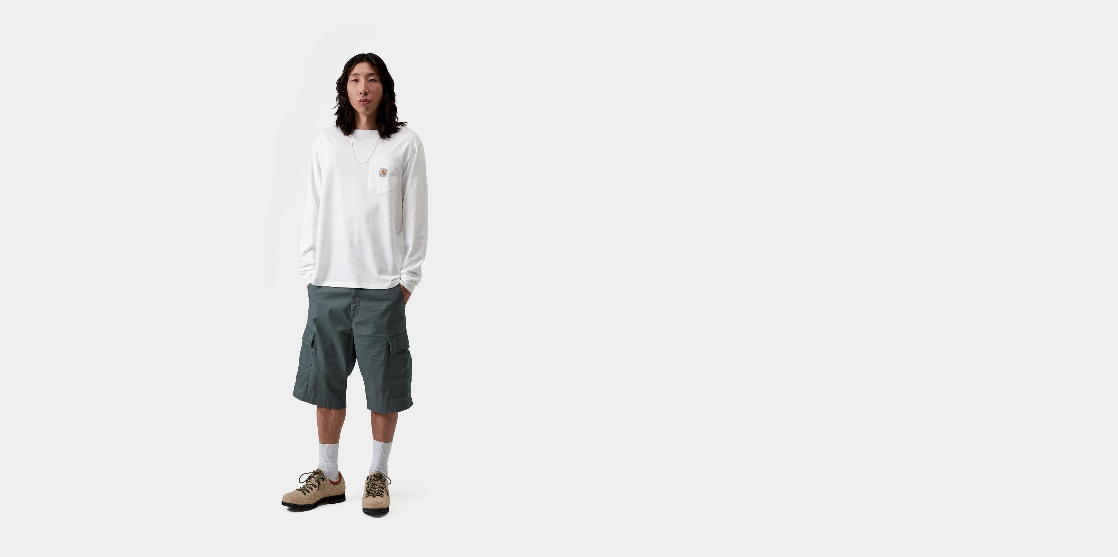 Carhartt WIP L/S Pocket T-Shirt, White | Official Online Store