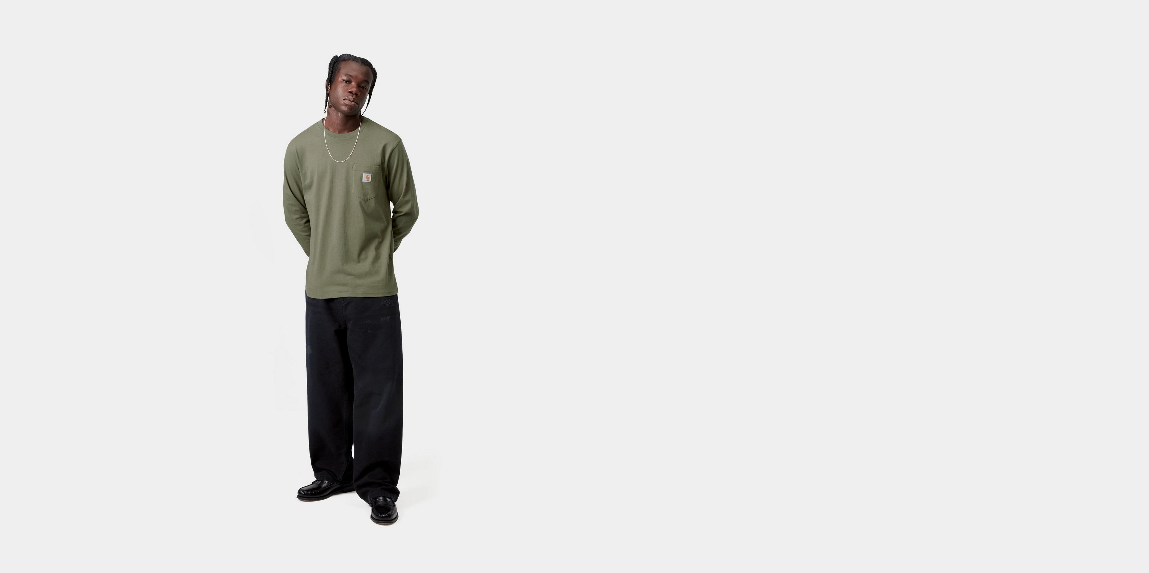 Carhartt WIP L/S Pocket T-Shirt, Leaf | Loja online oficial