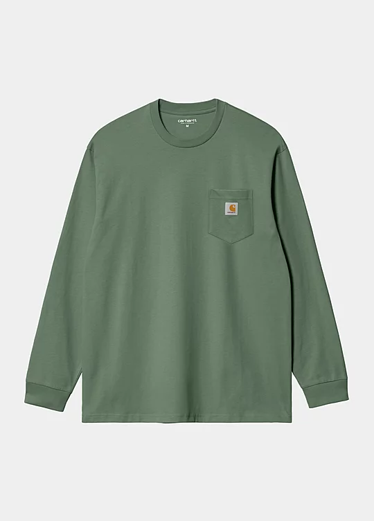 Carhartt WIP Long Sleeve Pocket T-Shirt in Grün