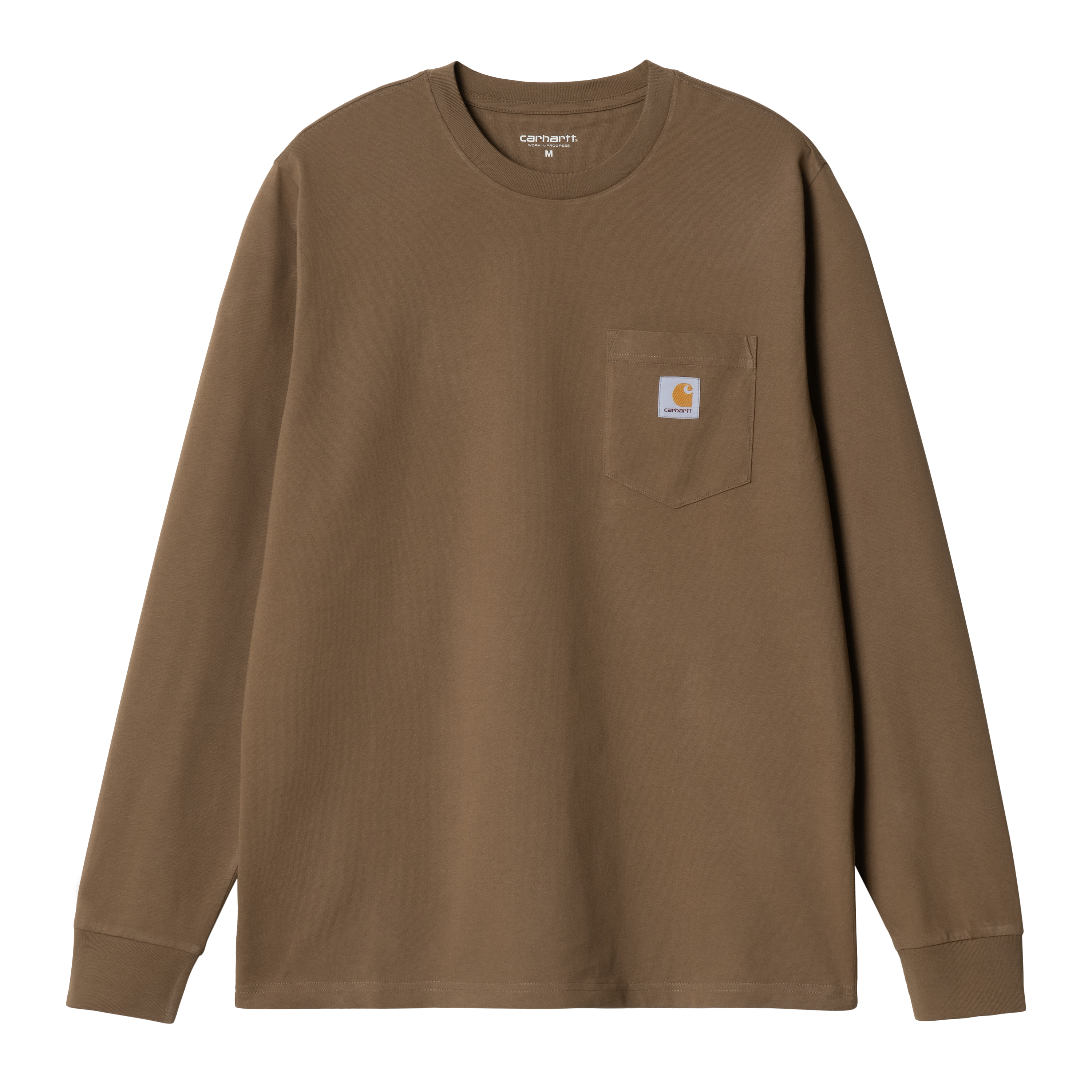 Carhartt WIP Long Sleeve Pocket T-Shirt in Braun