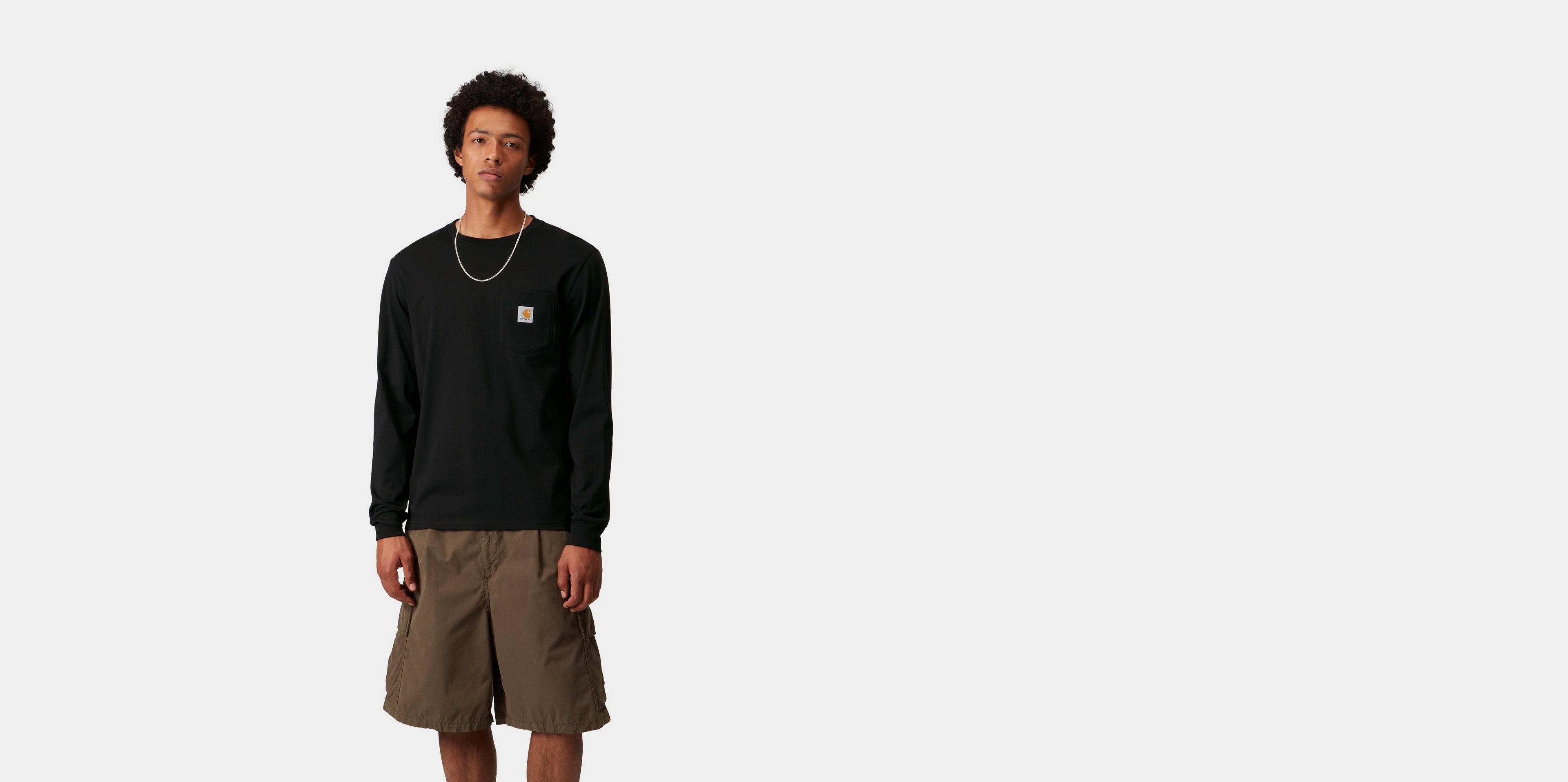 【Carhartt】 L/S POCKET LOOSE T-SHIRT R5644 Carhartt WIP L/S Pocket T-Shirt, Black | Boutique en ligne