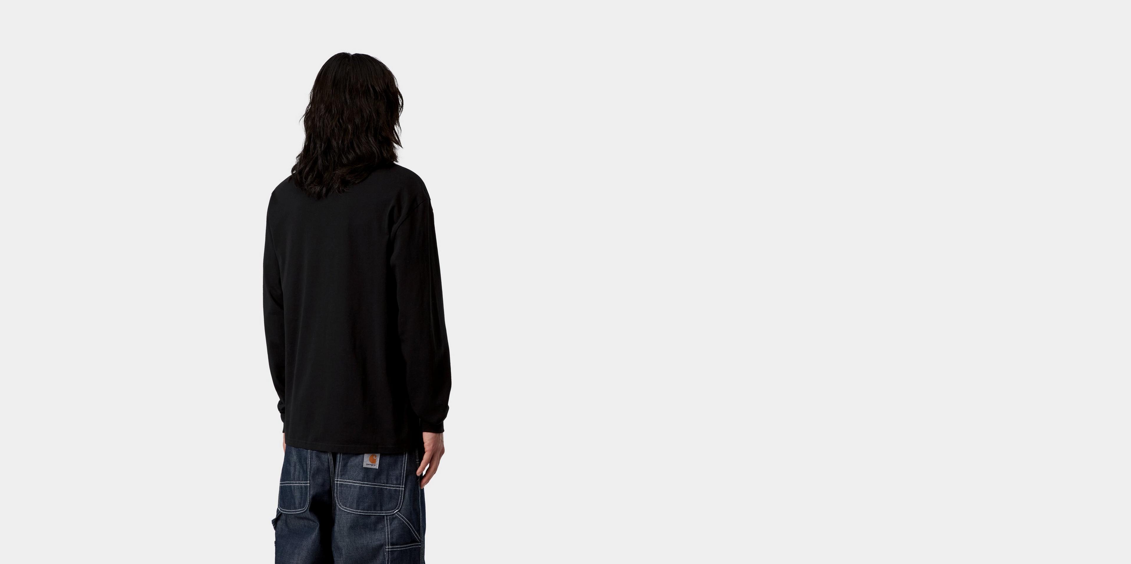 Carhartt WIP L/S Pocket T-Shirt, Black | Official Online Store