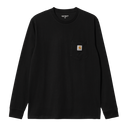 ⭐︎Bristol⭐︎ Carhartt WIP L/S POCKET TEE Carhartt WIP L/S Pocket T-Shirt, Black | Official Online Store