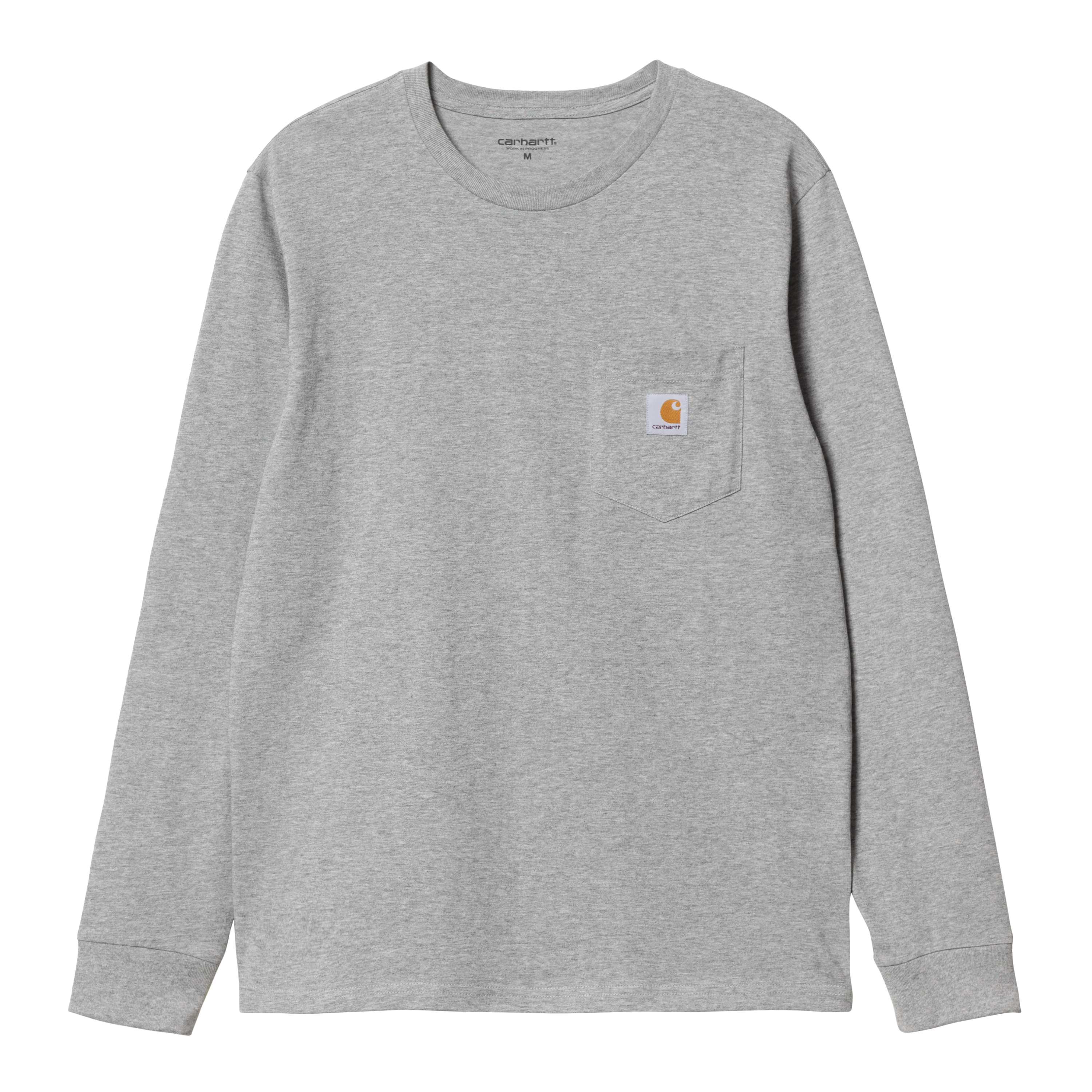 Carhartt WIP Long Sleeve Pocket T-Shirt in Grigio