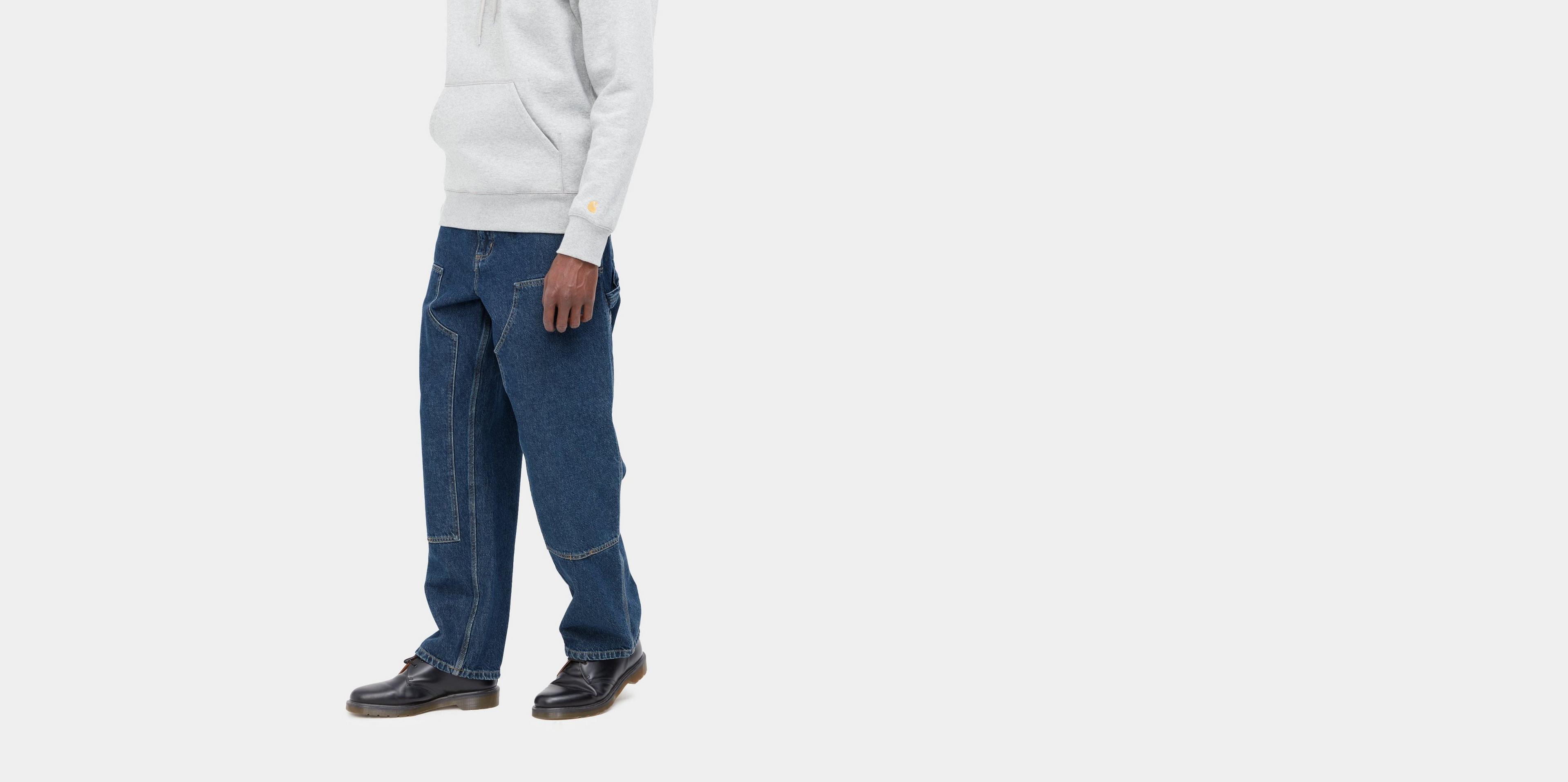 Carhartt WIP Double Knee Pant, Blue | Loja online oficial