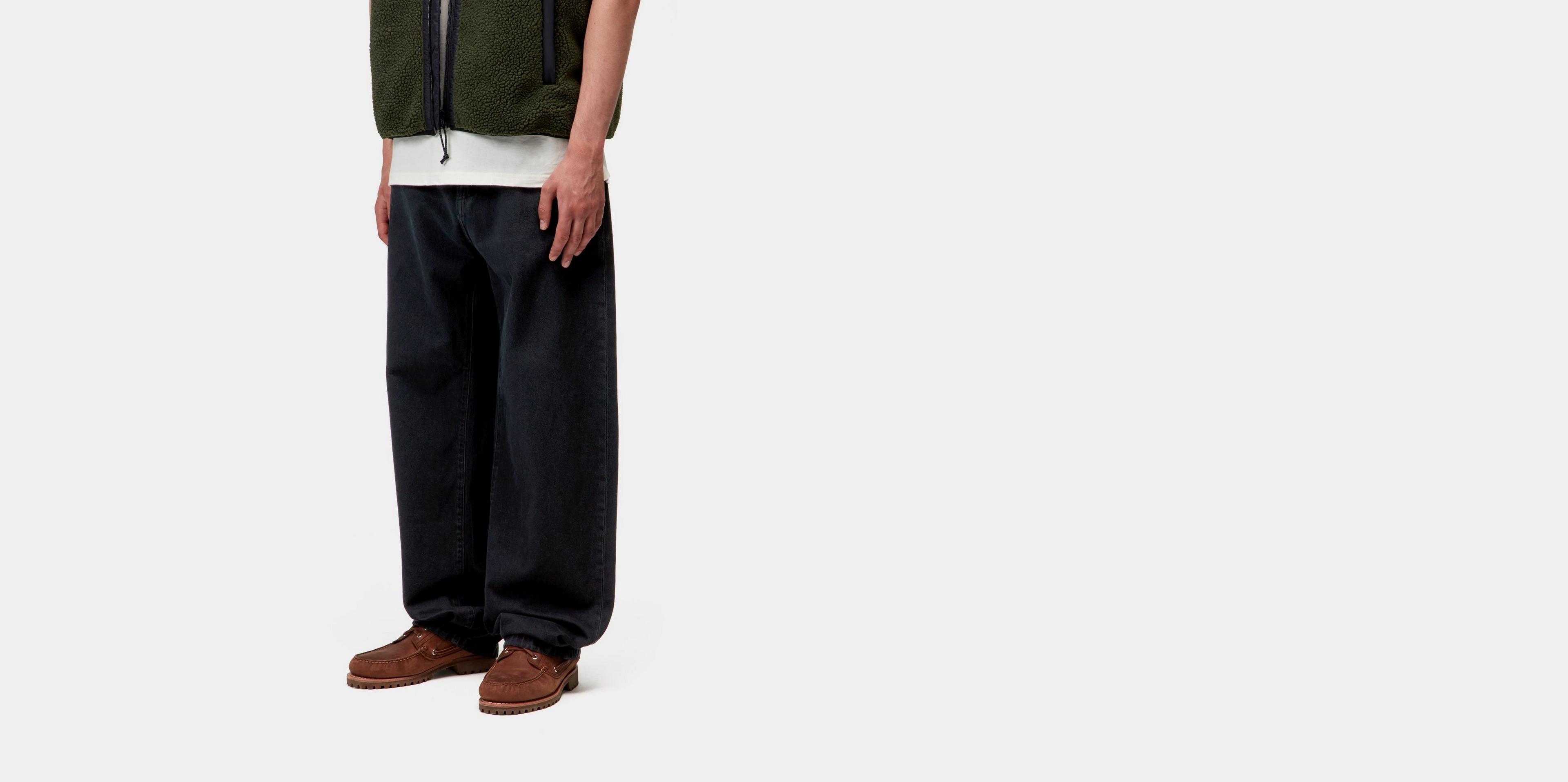 パンツ carhartt WIP LANDON PANT 32 Carhartt-WIP Landon Pant - Black Heavy Stone Washed | Urban