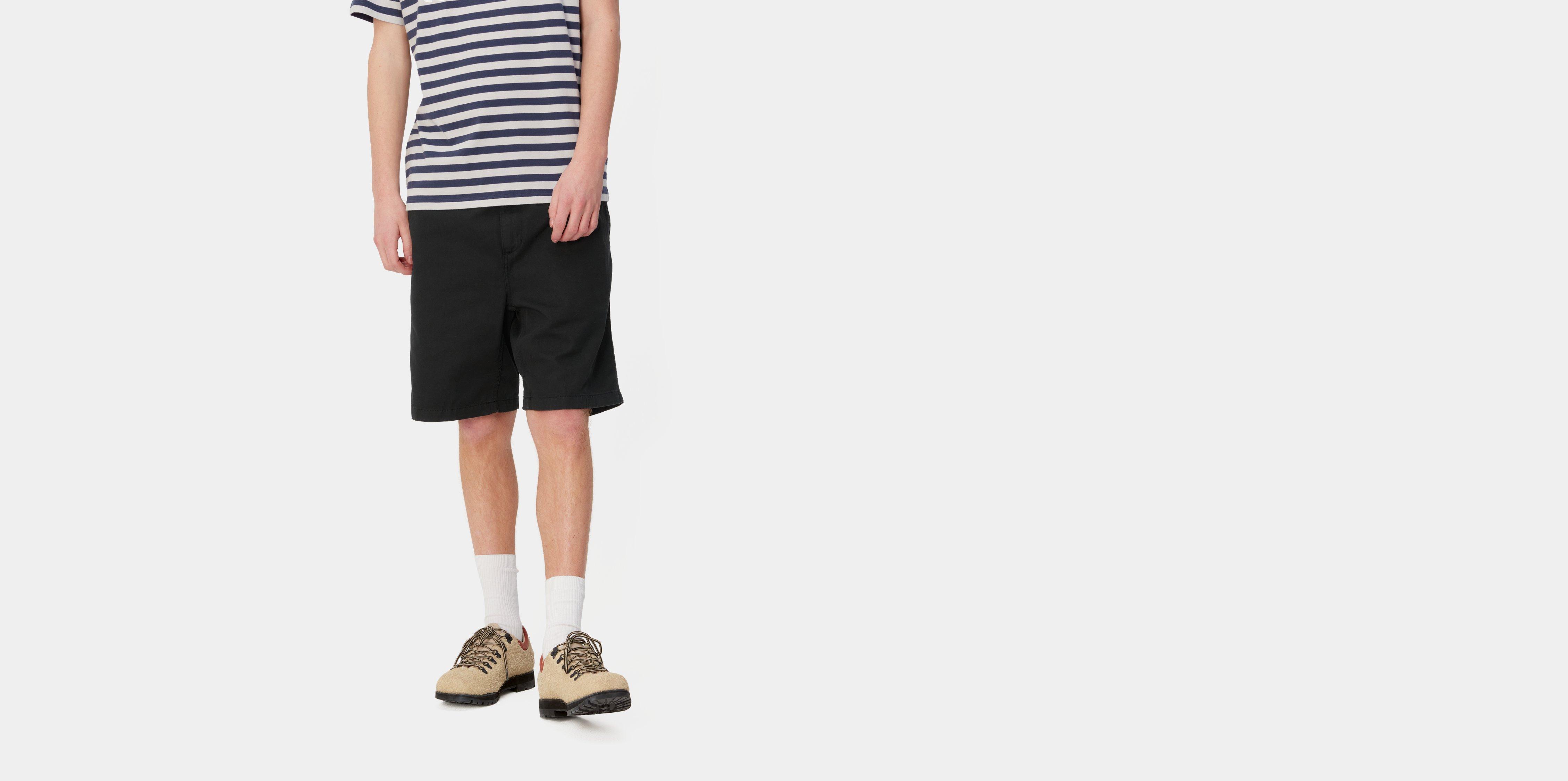 Carhartt WIP Flint Short Black garment dyed | XS | Men