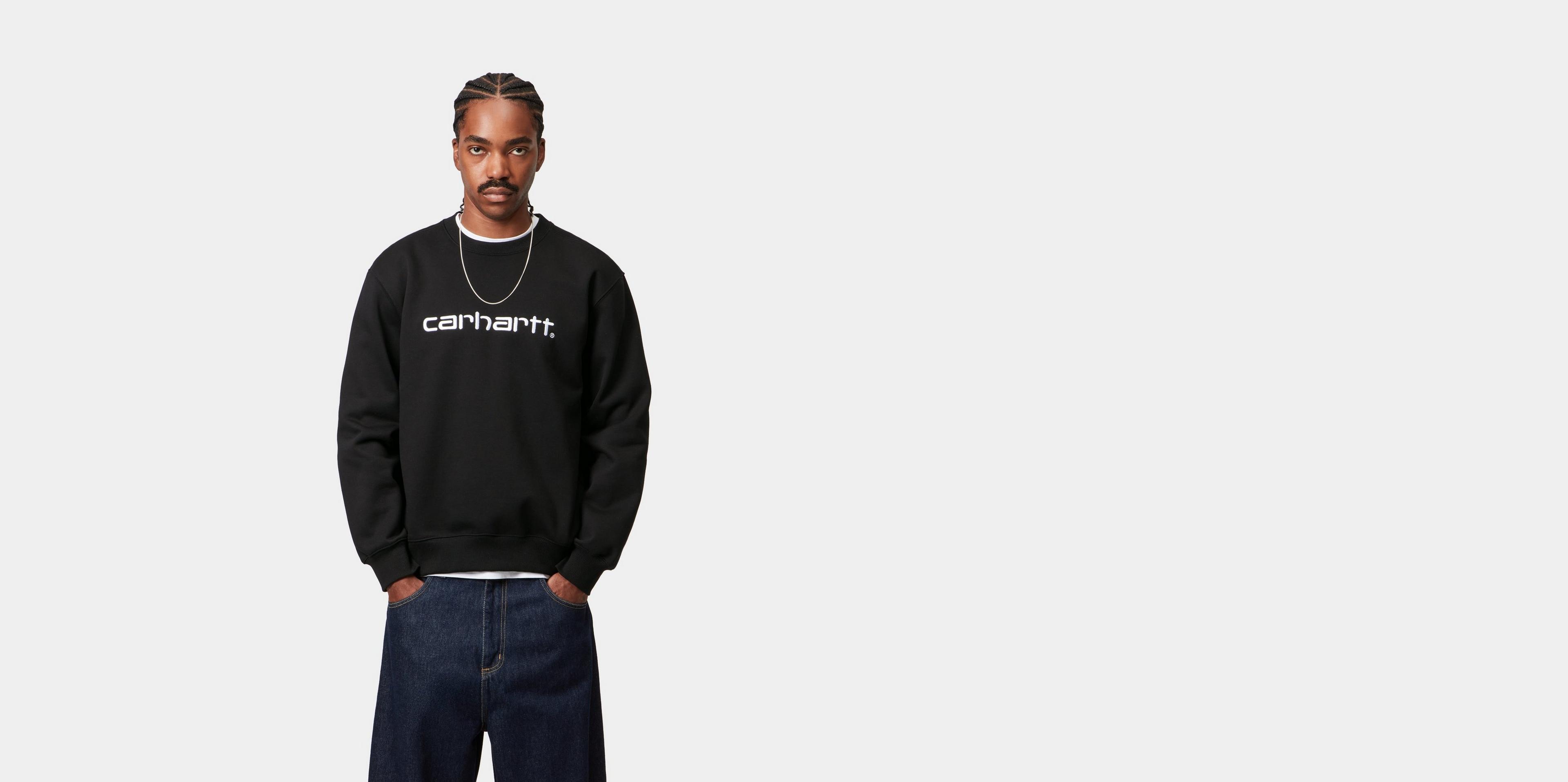 Carhartt WIP Carhartt Sweatshirt, Black / White | Official Online